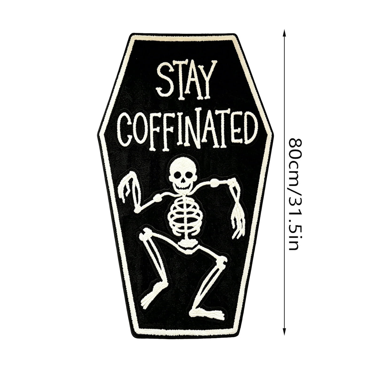 Halloween Ghost Door Mat, Cute Welcome Mat for Front Door Porch Entryway Haunted Outdoor Decor Spooky Decorative Entrance Doormat Non Slip Halloween Rug, 16" x 24"