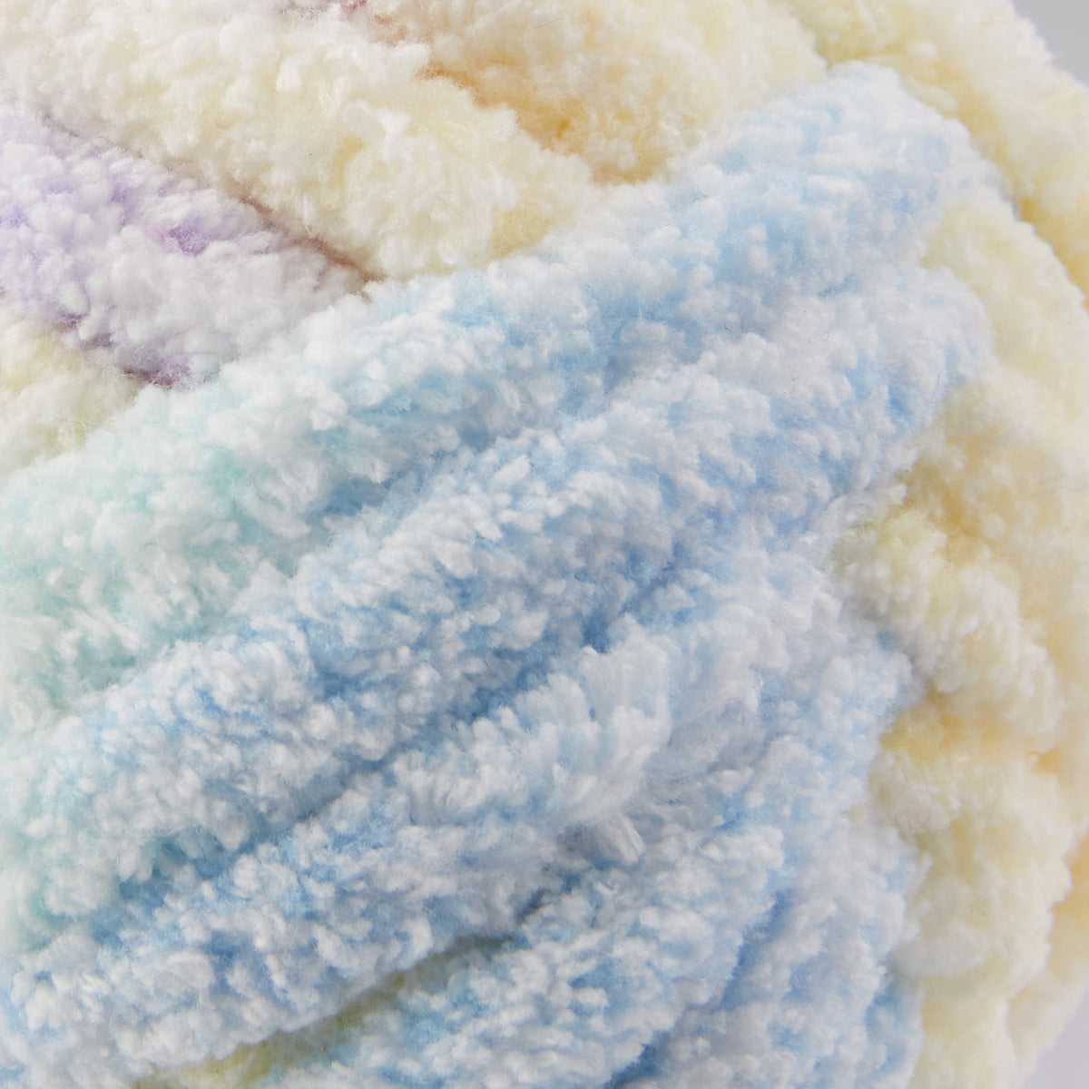 Mainstays Chenille Heathered Yarn Multi-Pastel, 33 Yards, 100 Percent Polyester, Super Bulky Weight
