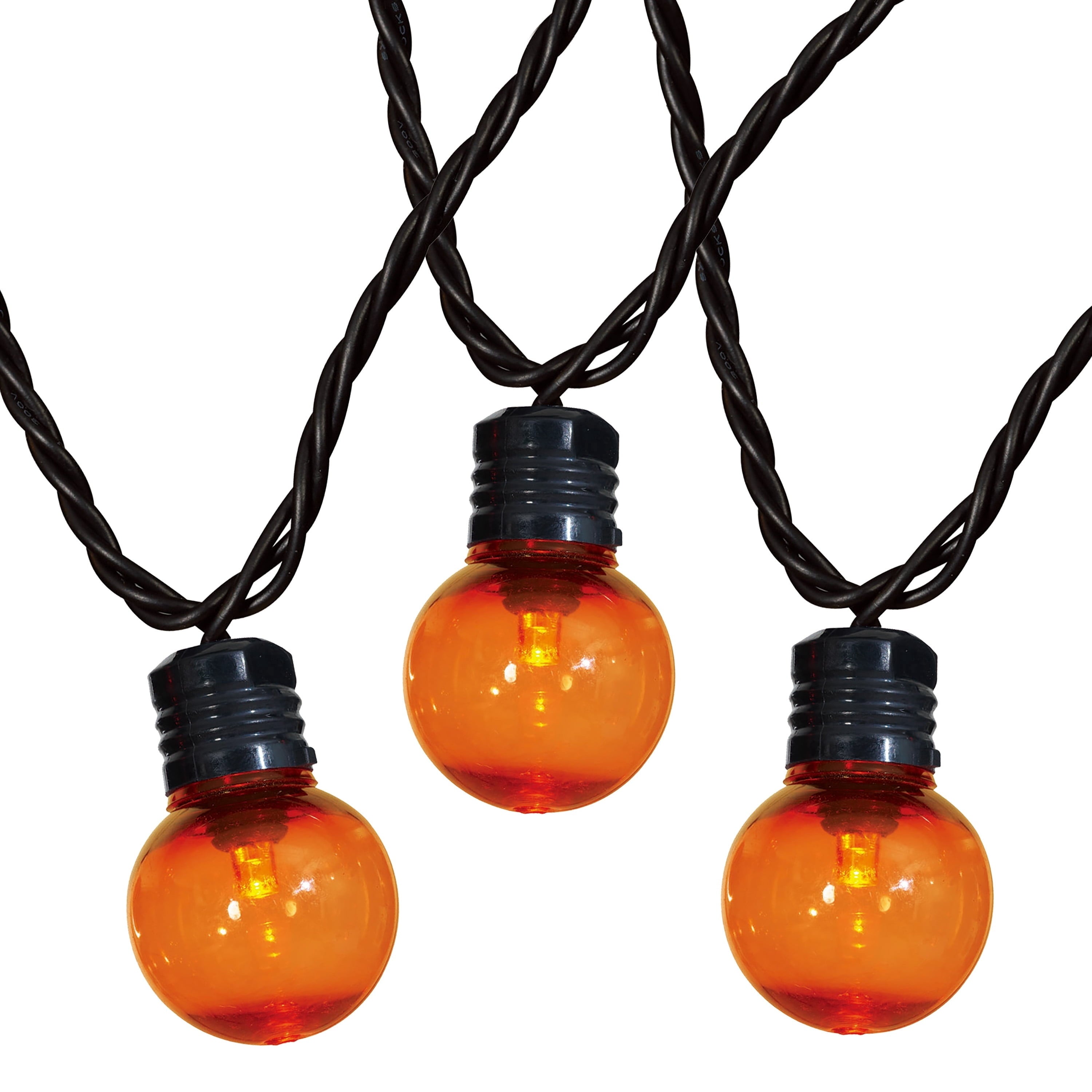 Indoor/Outdoor 70-Count LED G30 Globe String Lights, Multicolor, 21', Halloween by Way To Celebrate