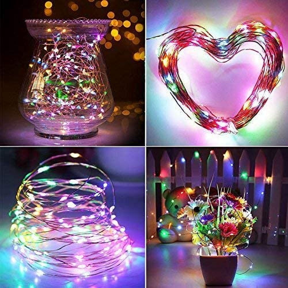 Solar String Lights for Outdoor,99ft 300 LED Bright Copper Wire Fairy Lights Waterproof Solar Lights with 8 Modes for Tree Garden Party Wedding Christmas Decor (Multicolor)