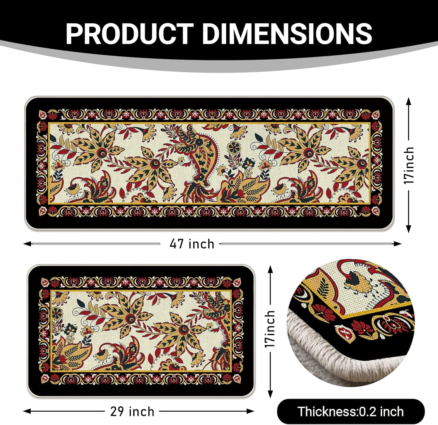 I Put a Spell on You Welcome Front Door Mat, Magical Hocus Pocus Decorative Doormat Non-Slip Floor Entryway Rug, Funny Black Halloween Low Profile Indoor Outdoor Home Kitchen Decor 17x29 Inches