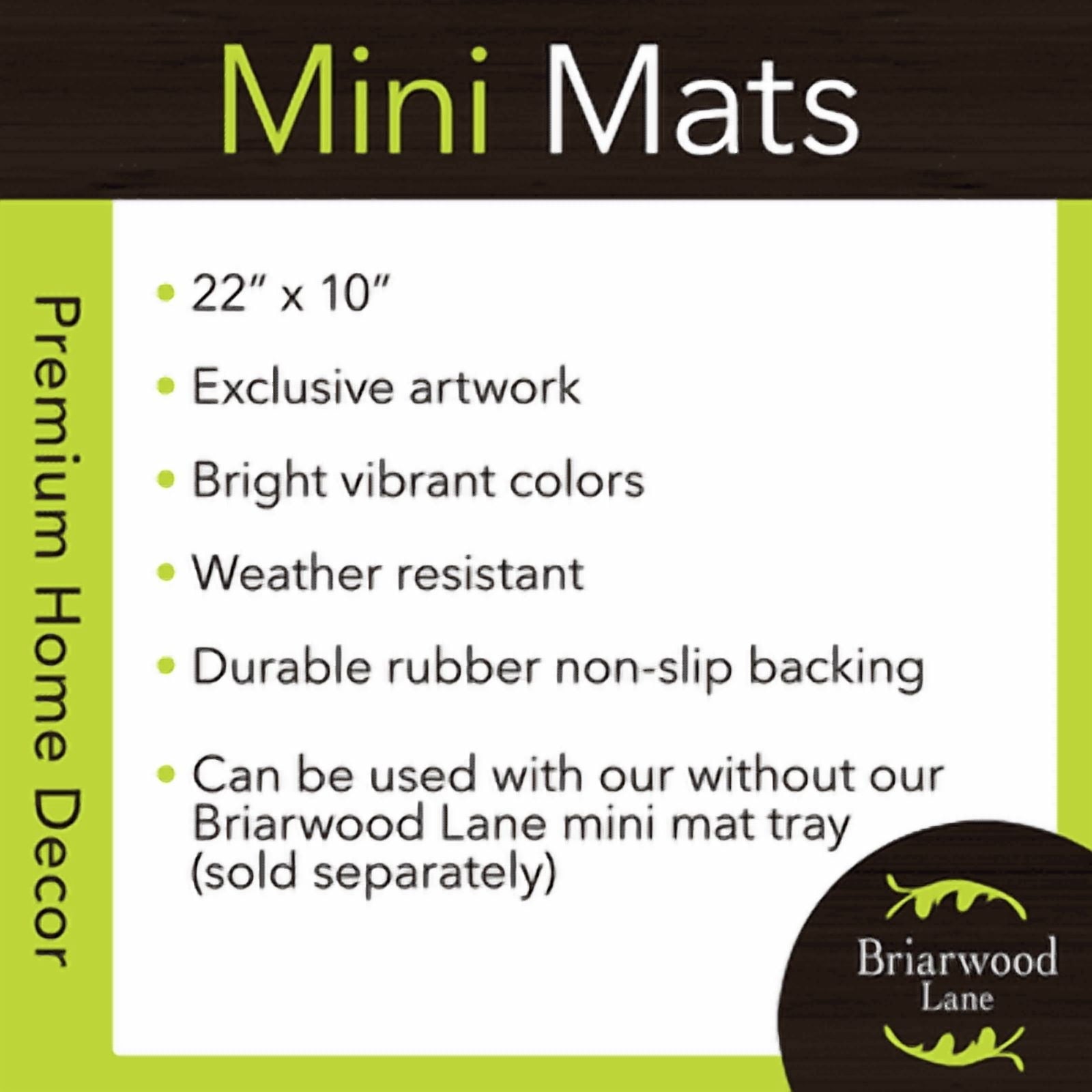 Briarwood Lane Halloween Gnomes Mini Mat 22x10 Indoor Outdoor For Halloween Doormat