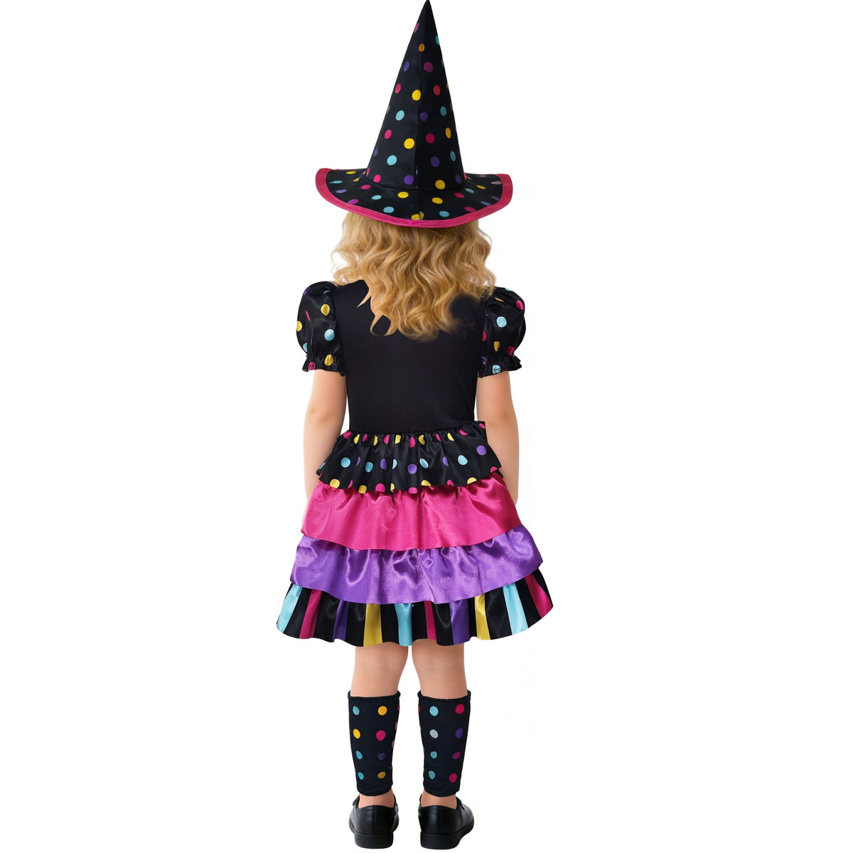 Polka Dot Witch Halloween Costume for Toddler, Size 3T-4T, by Way to Celebrate