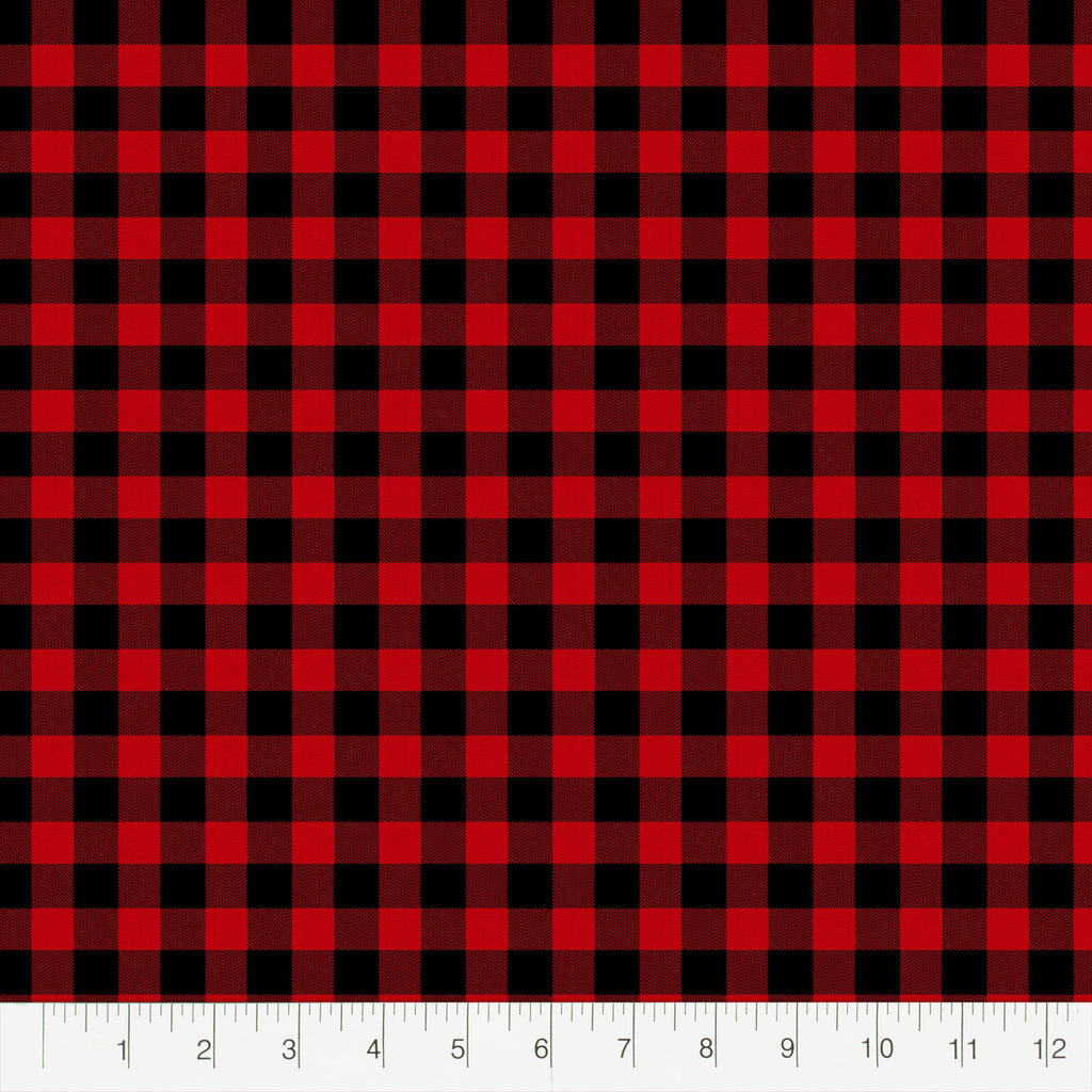 Create It 18"x21" Cotton Flannel Plaid Precut Sewing & Craft Fabric Bundle, Red 5 Piece