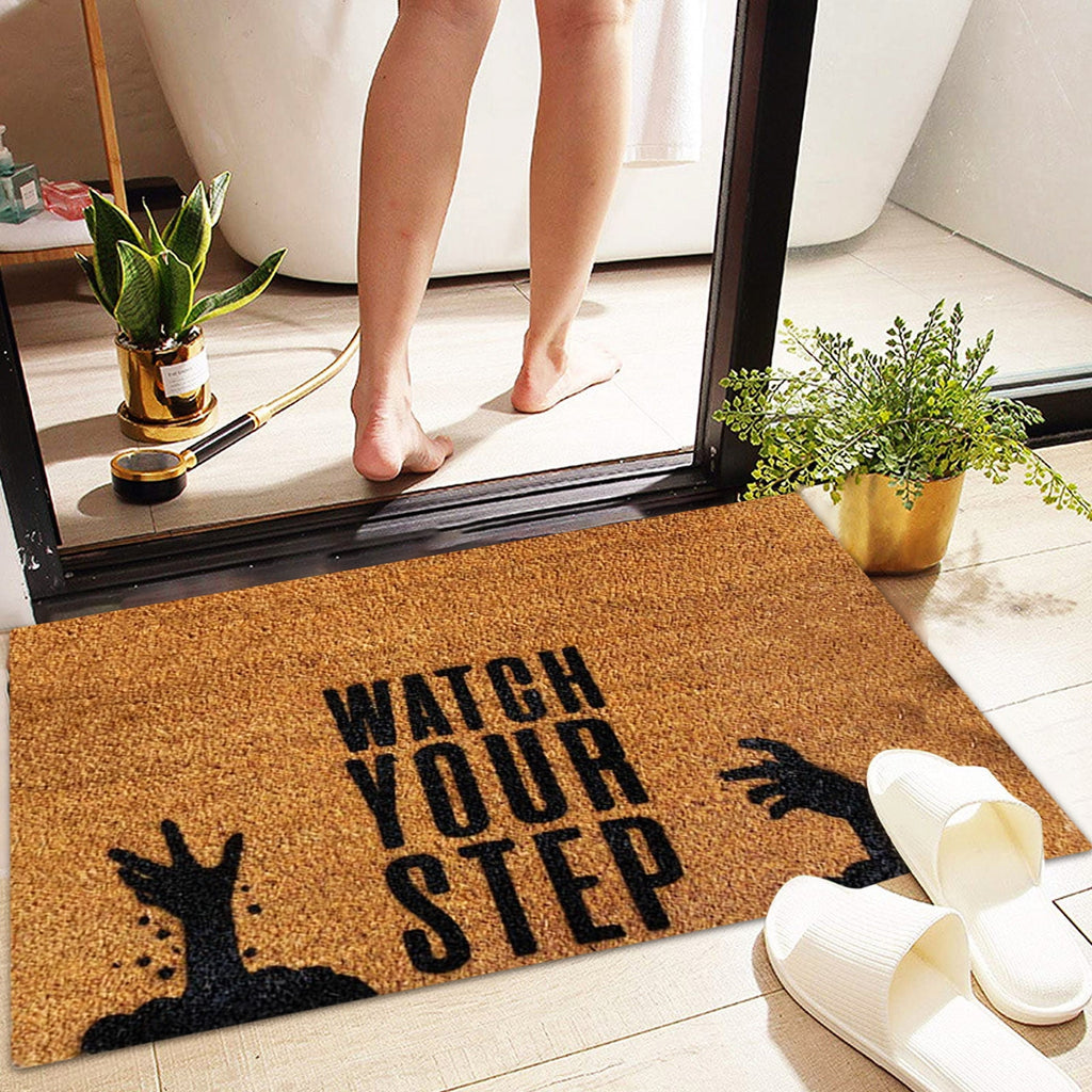 JLFNYA Halloween Rug,15.7*24inch Checkered Rug,Rug Halloween Fall Door Mat Cotton Washable Area Rugs Door Mat Outdoor Entrance for Front Porch Entryway Fall Farmhouse