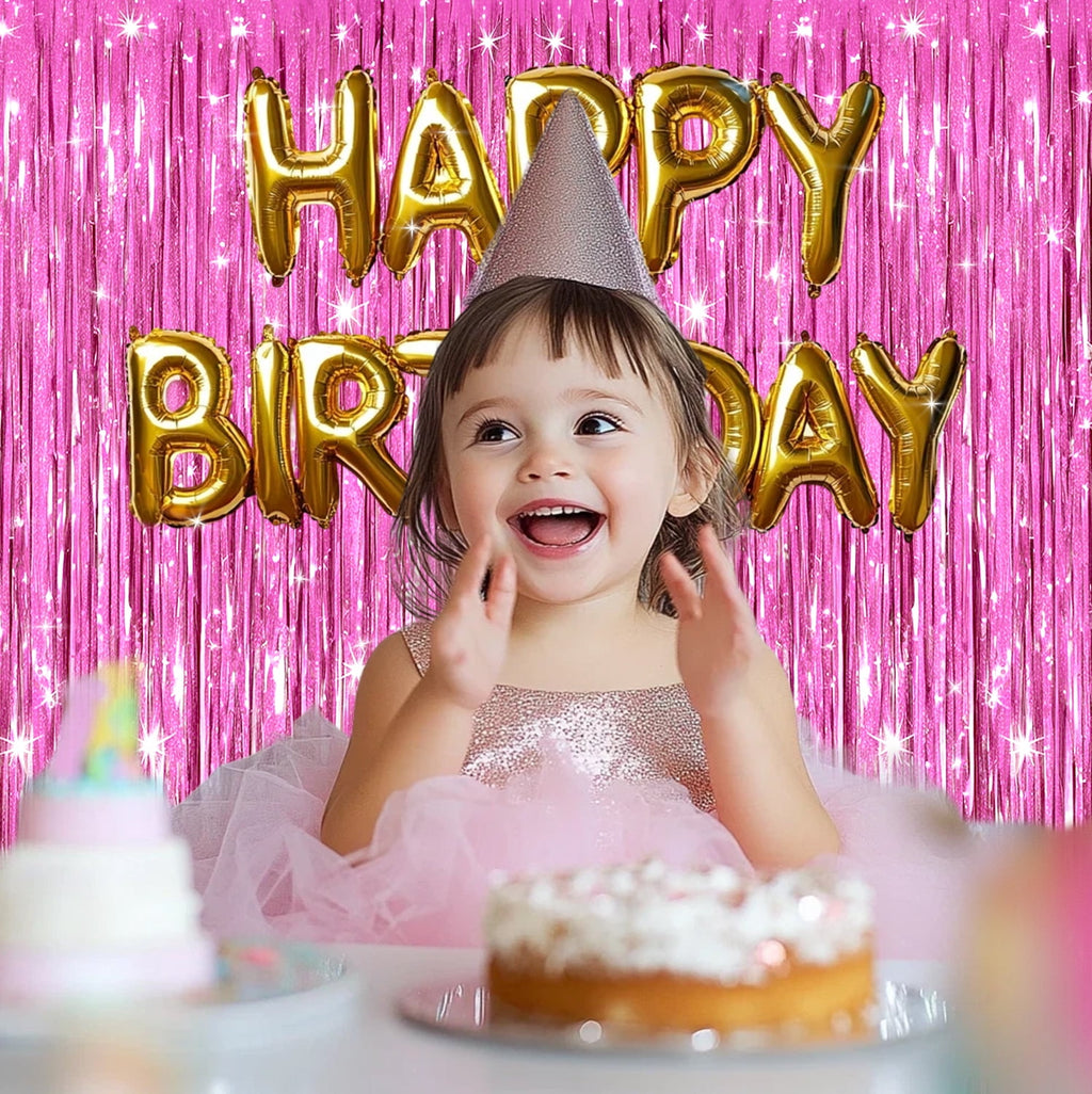 Sm:)e 2-Pack Light Bright Silver Foil Fringe Curtains for Events - Birthday, Wedding, Graduation, Christmas, Baby Shower, various festivals Decor Photo Booth Fun!
