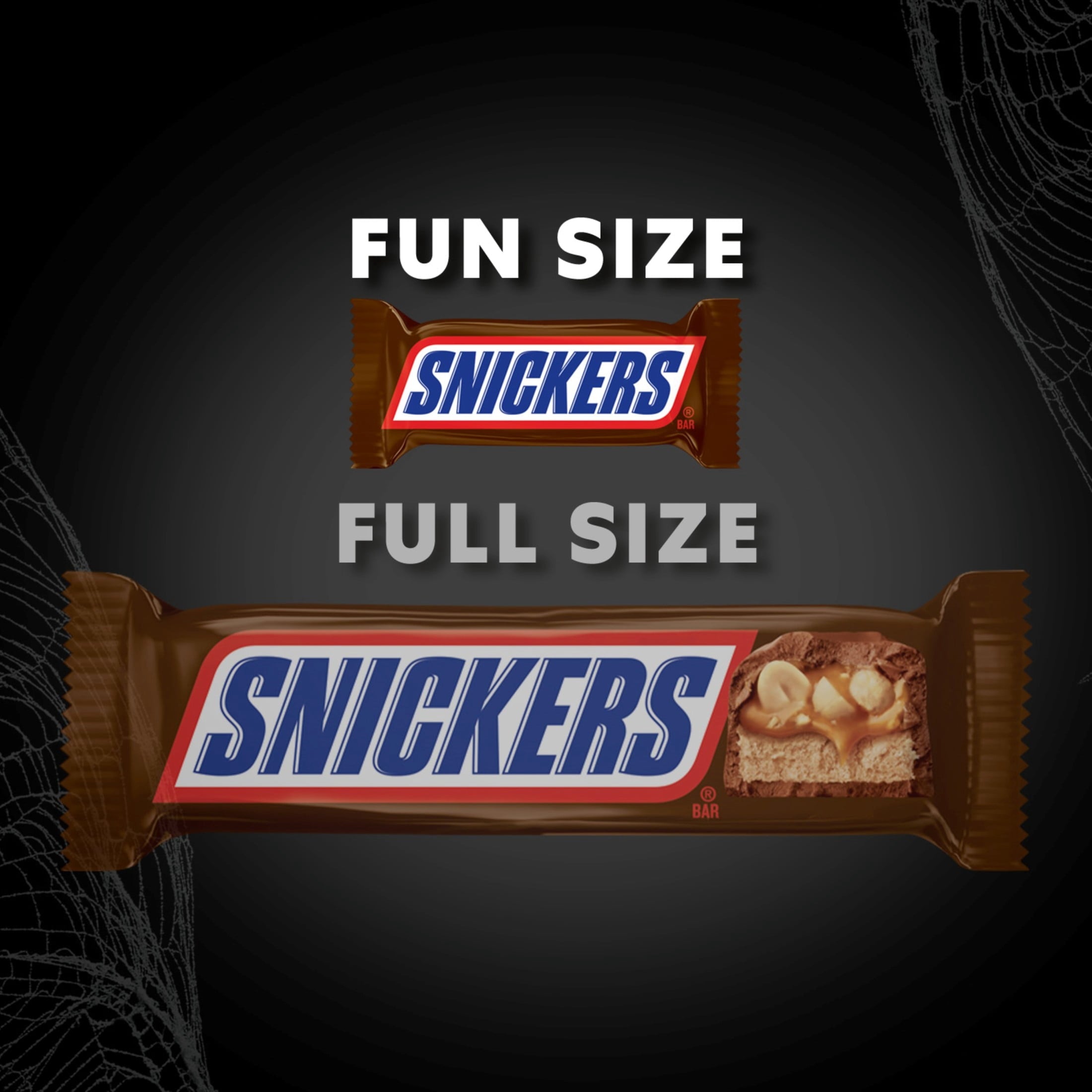 Snickers Fun Size Halloween Chocolate Bars, Treating Size - 7.54 oz Bulk Candy Bag