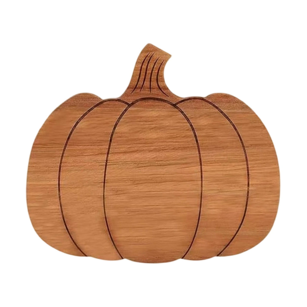 geerera Pumpkin Shaped Wooden Serving Board, Cheese & Charcuterie Platter for Fall, Thanksgiving & Halloween Parties