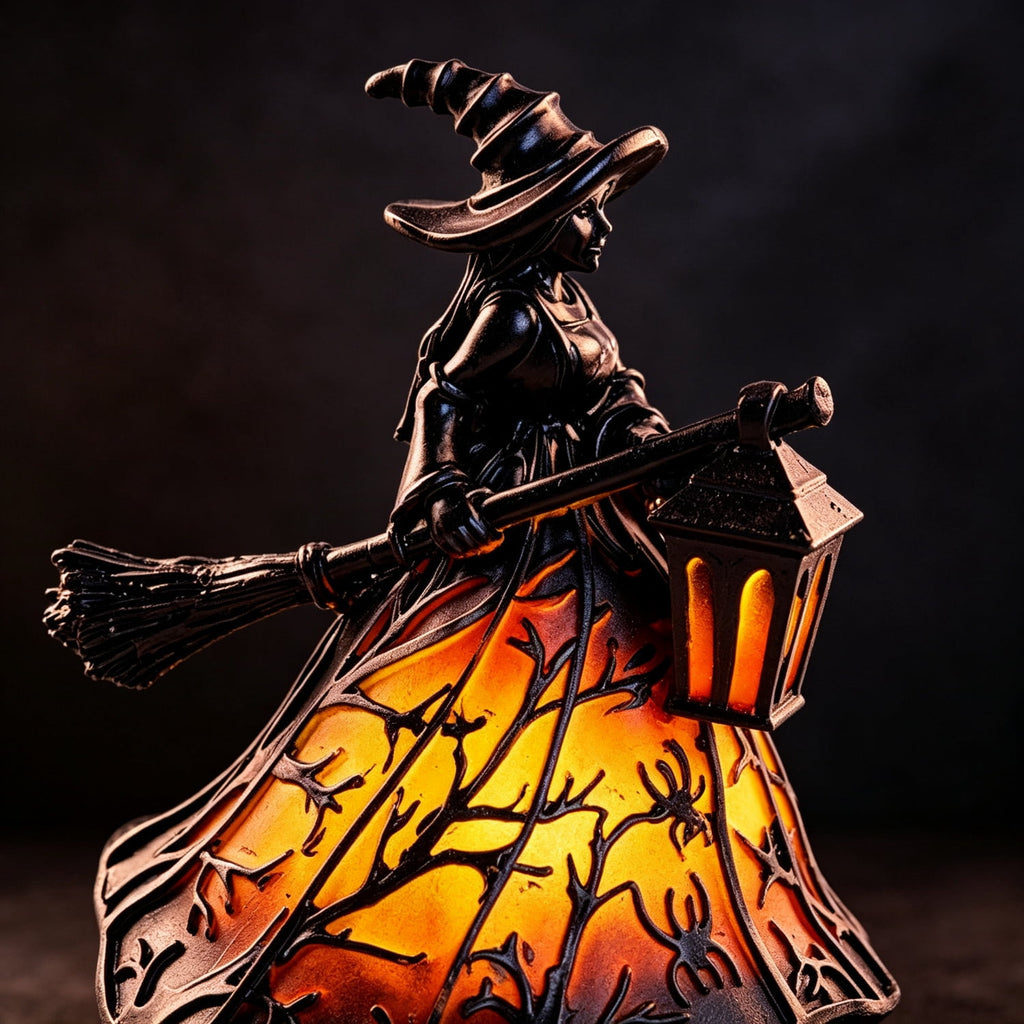 Clearance Halloween Decor-Halloween Decorations Indoor-Light up Ghost in Glass Like-Cute Ghost with Light for Home Kitchen Mantel Tabletop Party Decor and Holiday Decorations Best Halloween Gifts