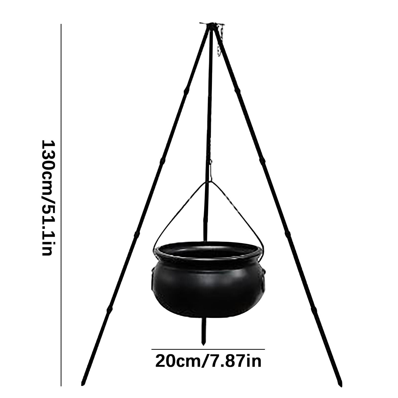 Muecwrye Halloween Decorations Outdoor, Halloween Clearance! Halloween Witches Cauldron with Lights, DIY Bubbling Cauldron Set Decor for Home Porch Outside, Halloween Party Supplies( Without Tripod)