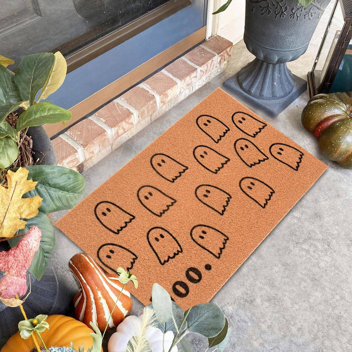Halloween Doormat Welcome Mat for Front Door, Non- Indoor & Outdoor Rug, Water Absorbent Coir & Rubber Backing, Funny Holiday Decor for Porch, Entryway, Bathroom, Kitchen