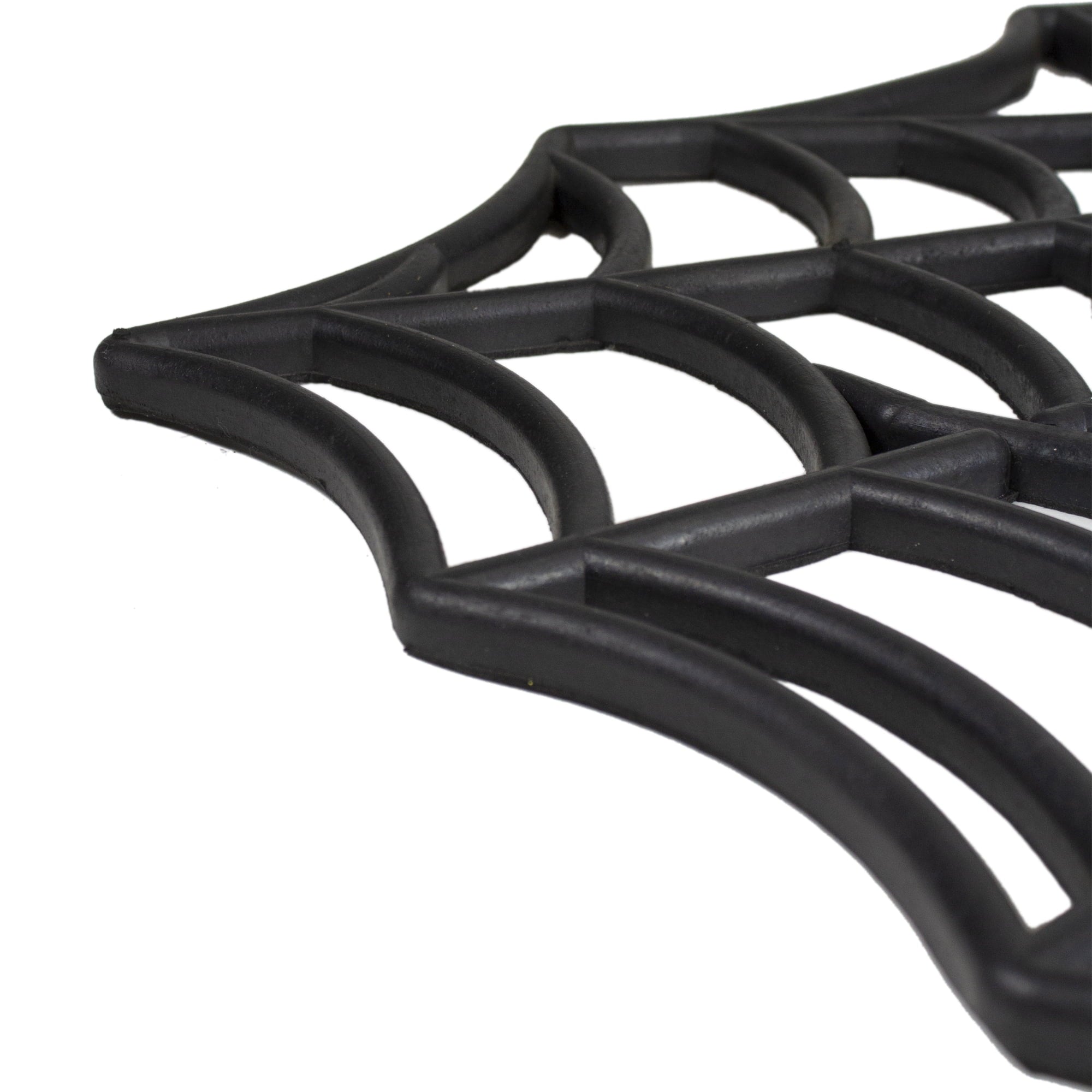 Northlight Spider Web Rectangular Halloween Doormat - Black - 18" x 30"