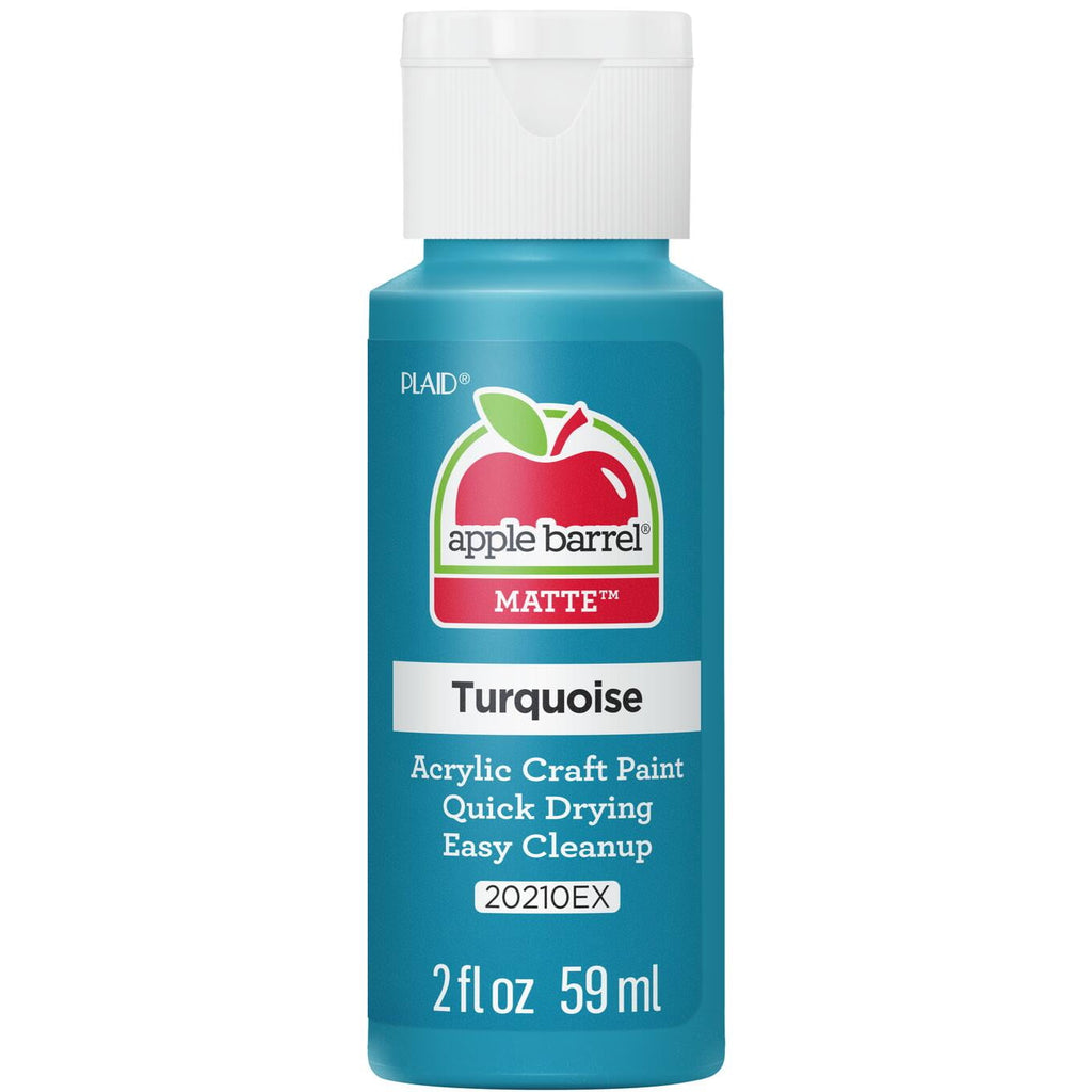 Apple Barrel Acrylic Craft Paint, Matte Finish, White, 2 fl oz