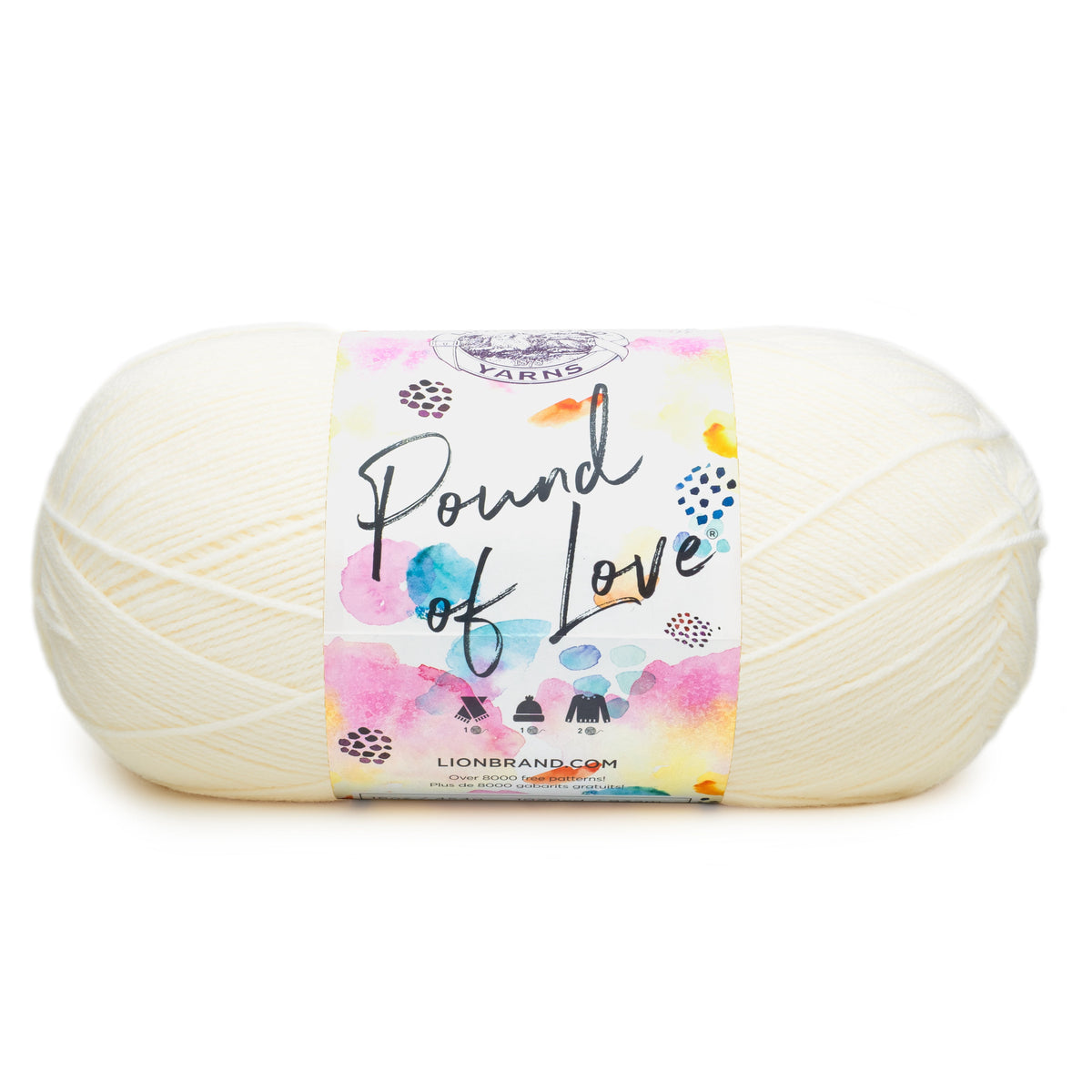Lion Brand Yarn Pound of Love Pastel Green 4 Medium Worsted Yarn Green 16 oz 1020 yards