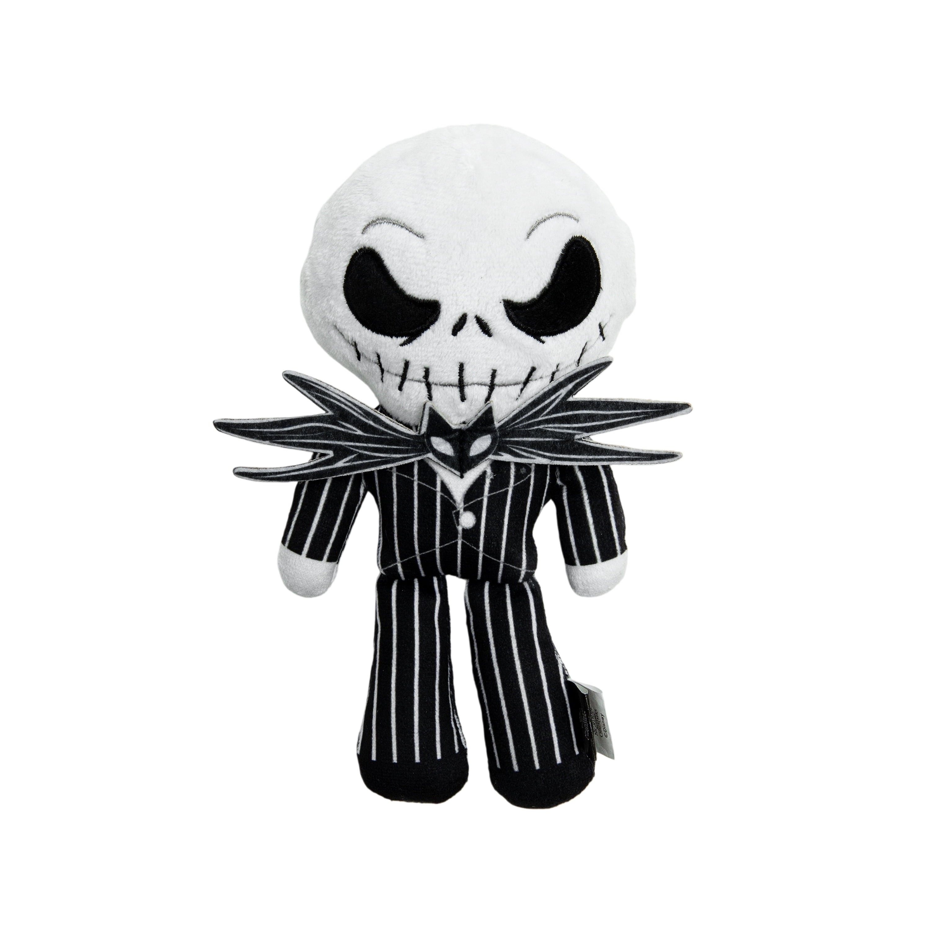 Disney Halloween Dog Toy, Nightmare before Christmas, Zero, Plush, Squeaky, Black & White, 8.66"