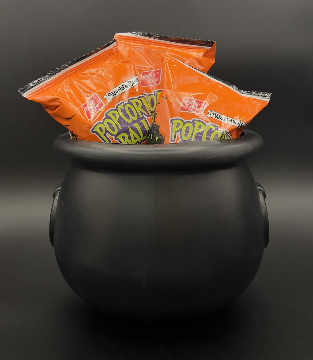 Kathy Kaye's Halloween Sweet & Salty Popcorn Balls, 12 Count. Gluten Free, Peanut and Tree-Nut Free