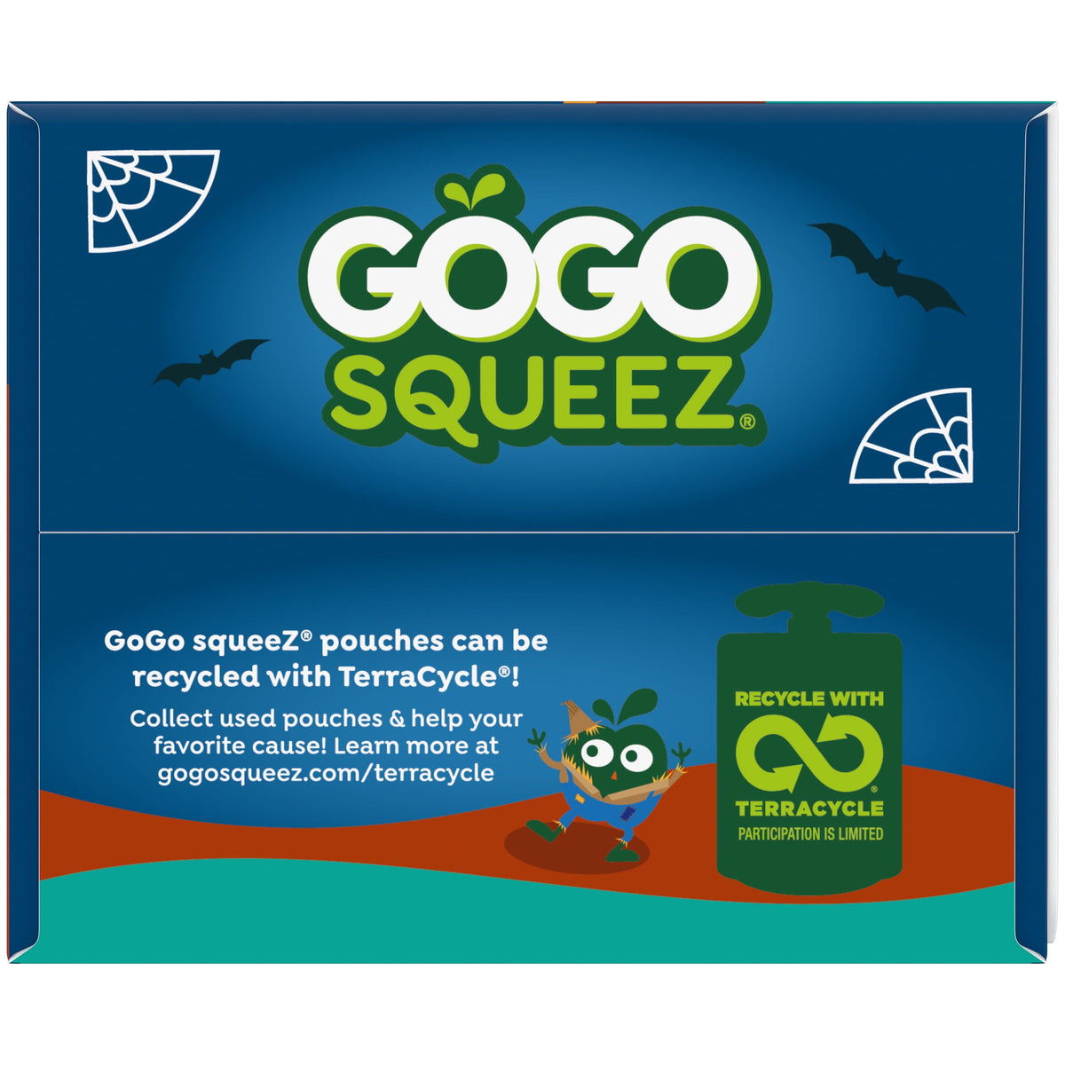 GoGo squeeZ No Sugar Added Halloween Apple Pumpkin Spice Variety Pack, 3.2 oz (20 Pack)