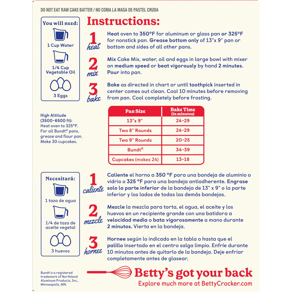 Betty Crocker Favorites Super Moist Yellow Cake Mix, 13.25 oz