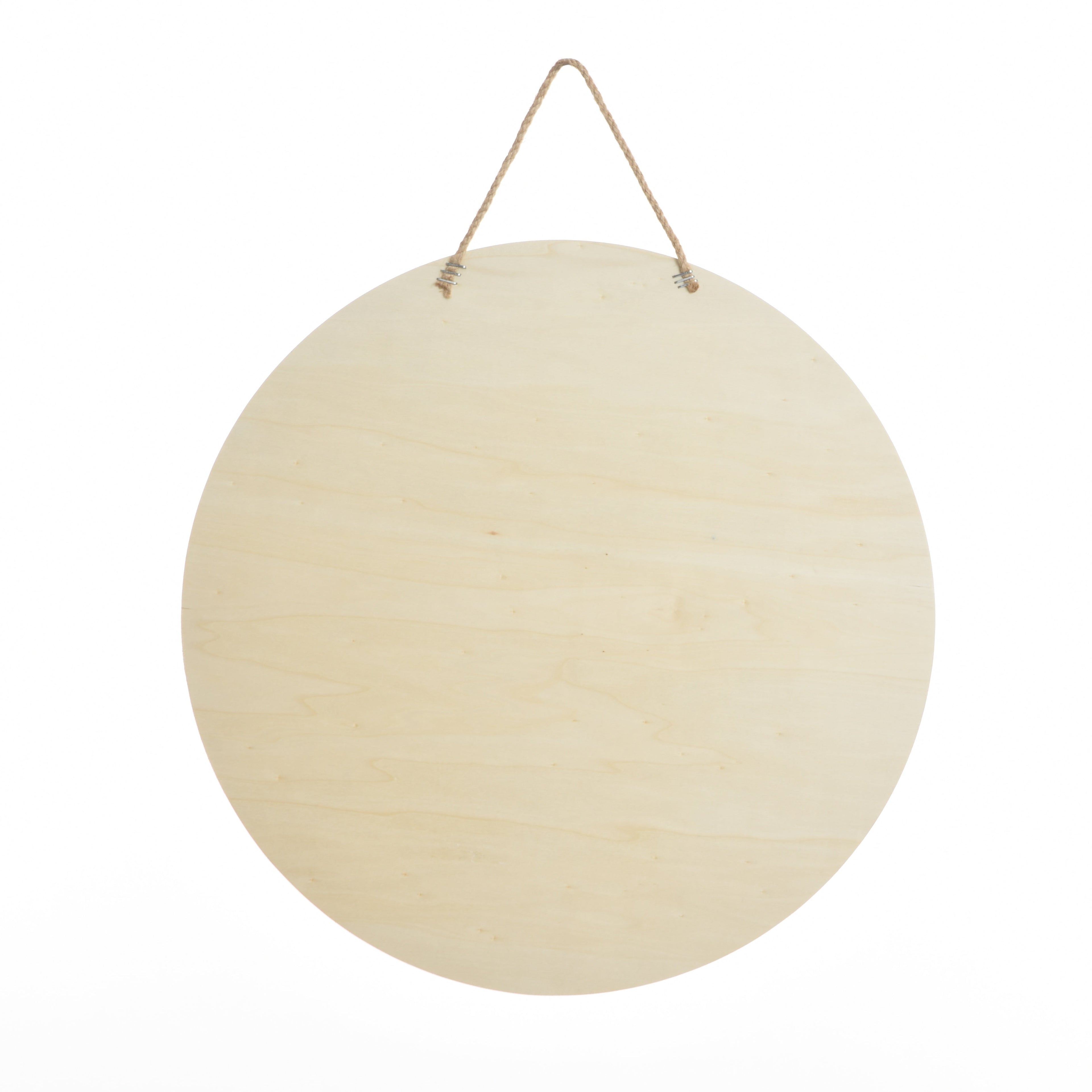 Stylecraft 15.75" Slatted Round Unfinished Wood Plaque (1 Each)
