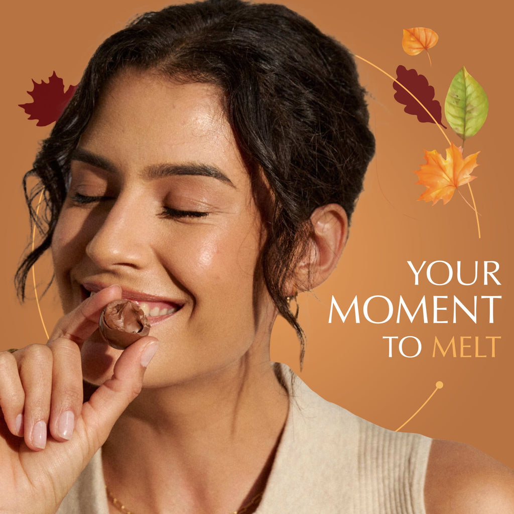Lindt LINDOR Fall Assorted Milk Chocolate Candy Truffles, 5.1 oz. Bag