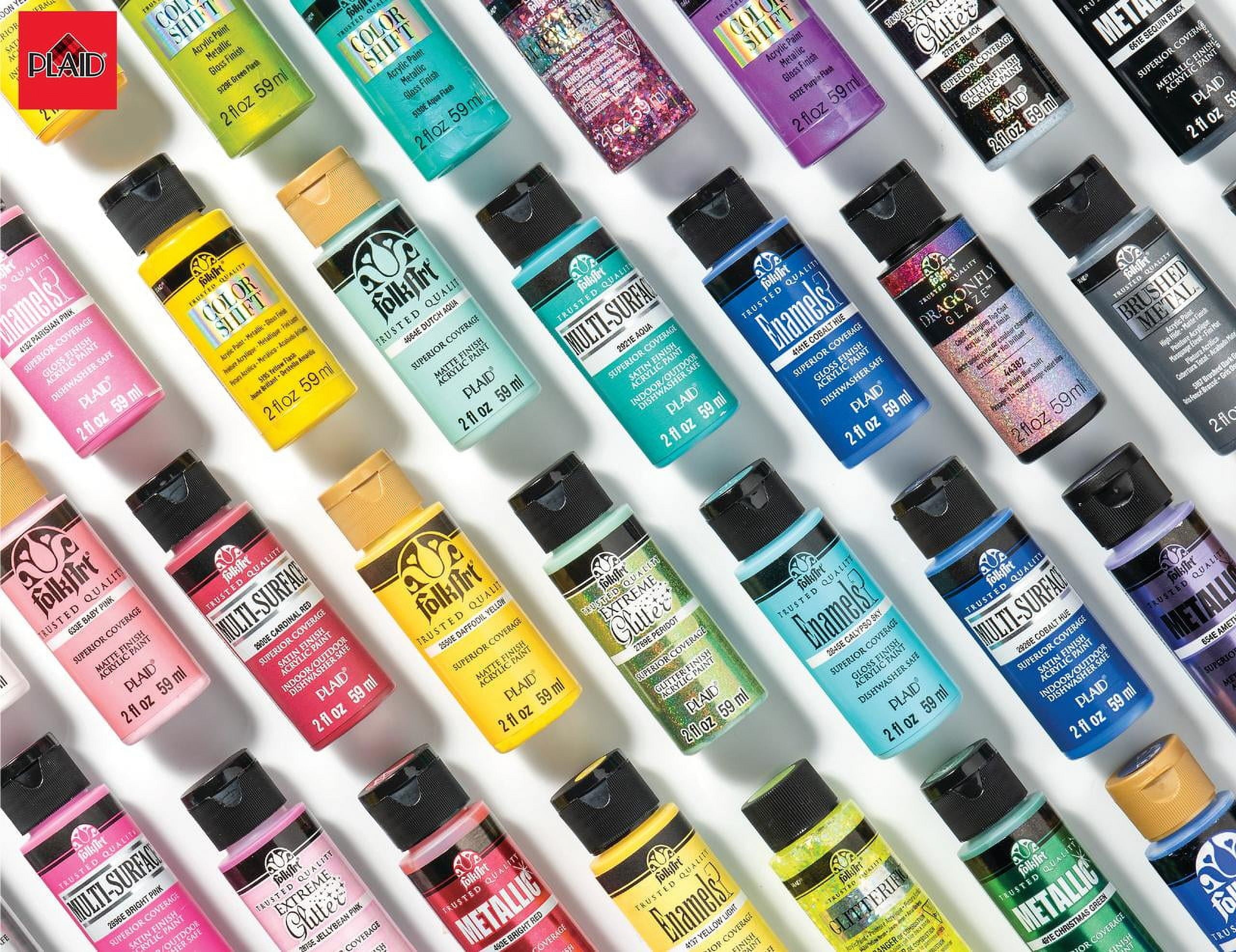 FolkArt Extreme Glitter Acrylic Craft Paint, Glitter Finish, Hologram, 2 fl oz