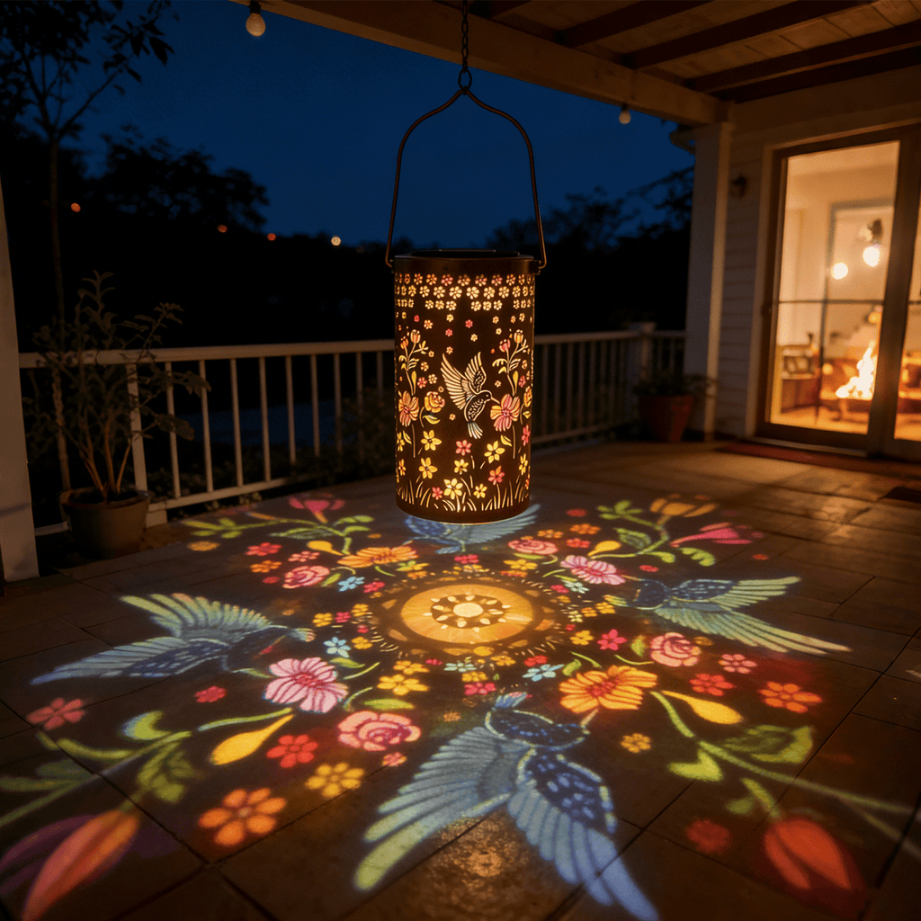 Colorful Solar Lanterns IP65 Outdoor Waterproof, Mother's Day Gifts for Women Mom Grandma - LED Colorful Sunflower Solar Lights Metal Hanging Lantern for Patio Yard Porch