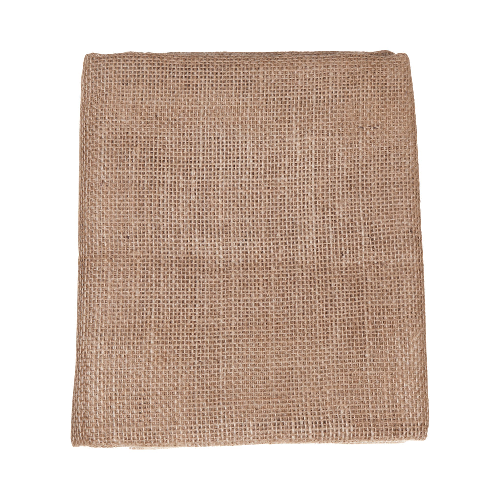 Allen Company Folded & Precut Jute Burlap Craft Fabric, 46"W x 2-Yards, Natural