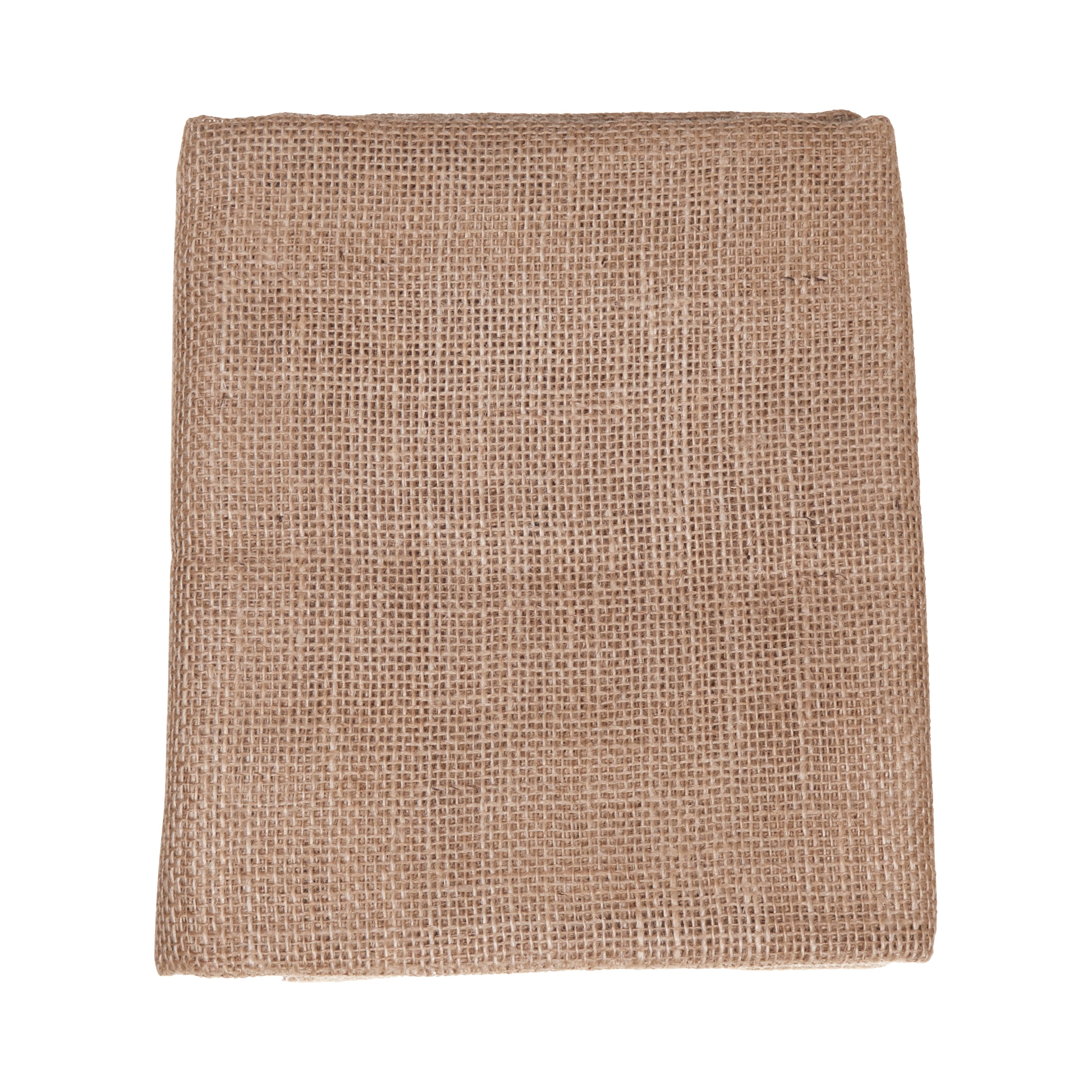 Allen Company Folded & Precut Jute Burlap Craft Fabric, 46"W x 2-Yards, Natural