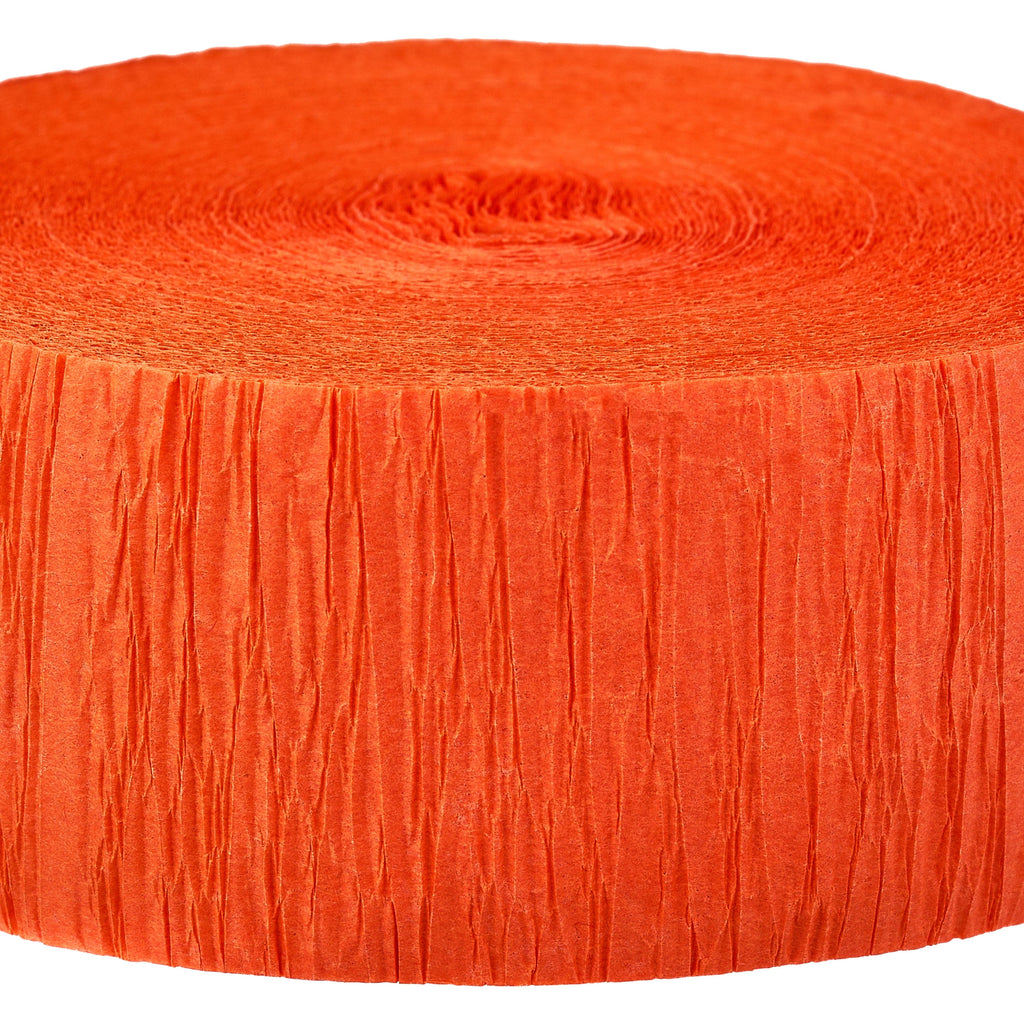 Orange Paper Party Streamer, 150', by Way To Celebrate