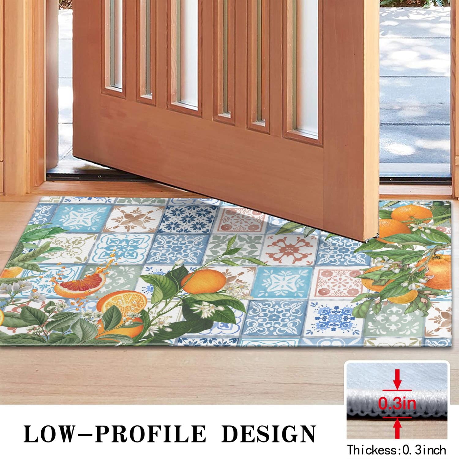 Brown Vintage Tribal Western Non Slip Washable Door Mat Funny Doormat Outdoor Inside Floor Rugs Crystal Velvet 30x17 Inches