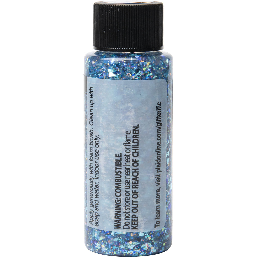 FolkArt Glitterific Acrylic Craft Paint, Glitter Finish, Hologram, 2 fl oz