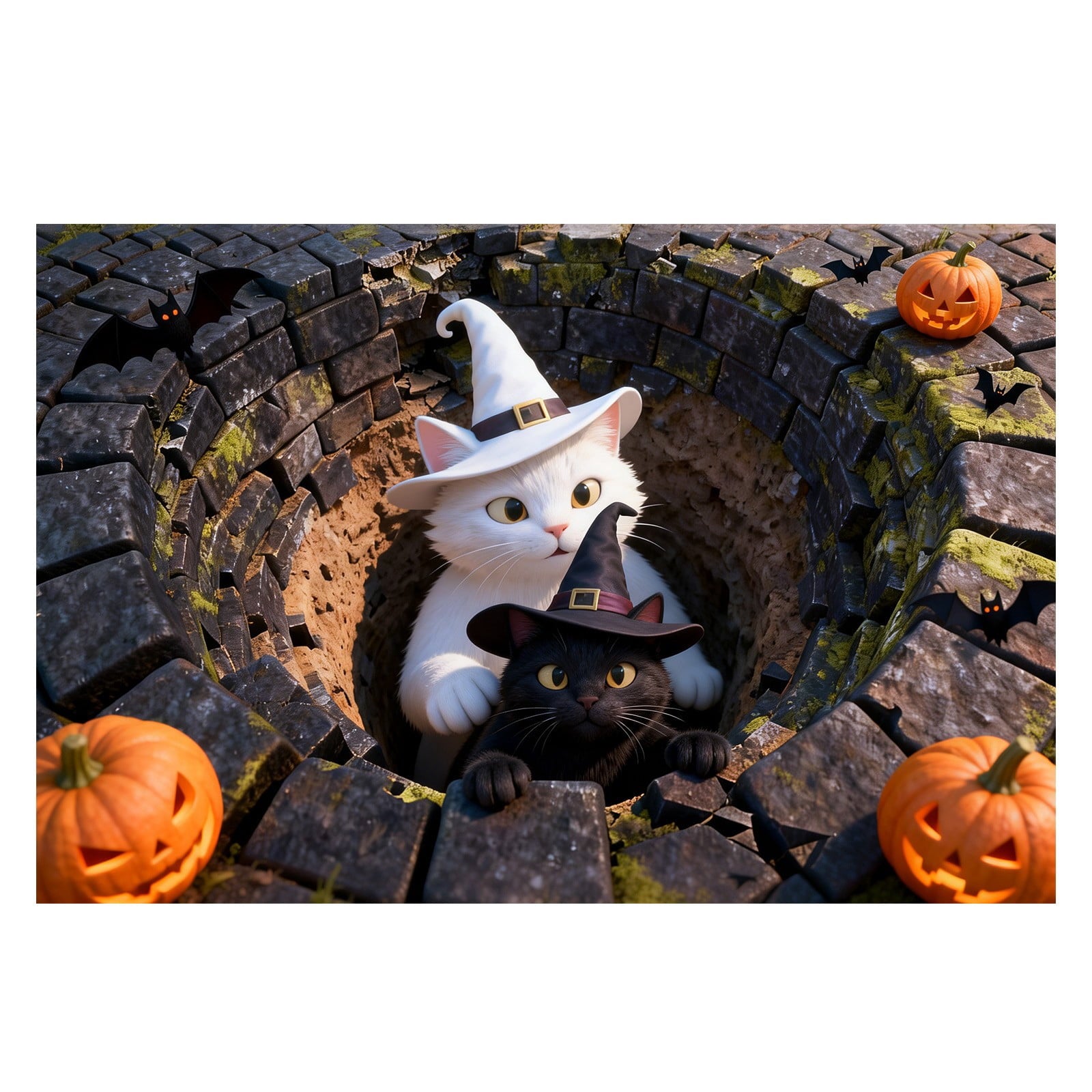 3D Optical Illusion Halloween Doormat Visual Trap Hole Design Non Velvet Entryway Rug Washable Floor Mat