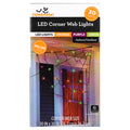 Indoor/Outdoor 30-Count LED Corner Web Lights, Multicolor, 30" x 30", Halloween by Way To Celebrate