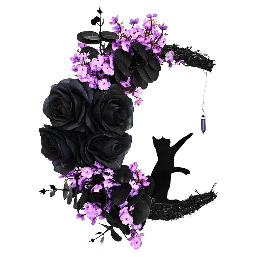 SDOTXA Halloween Wreaths for Front Door Multi Legged Witch Wreath Pendant Festival Party Decoration Props Witch Wreath Hanging Welcome Wreath Sign Halloween Decorations on Clearance