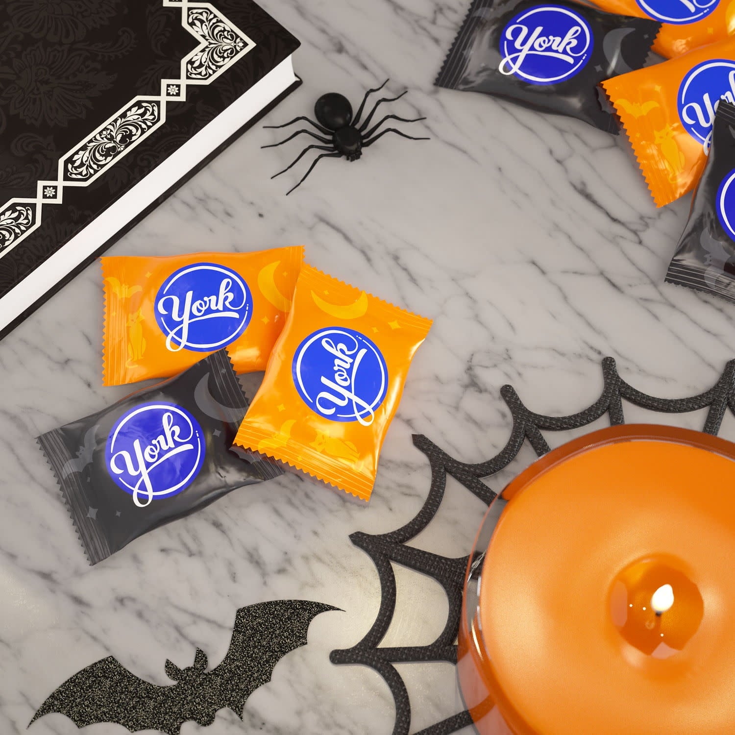 York Dark Chocolate Peppermint Patties, Halloween Candy Bag, 11.4 oz