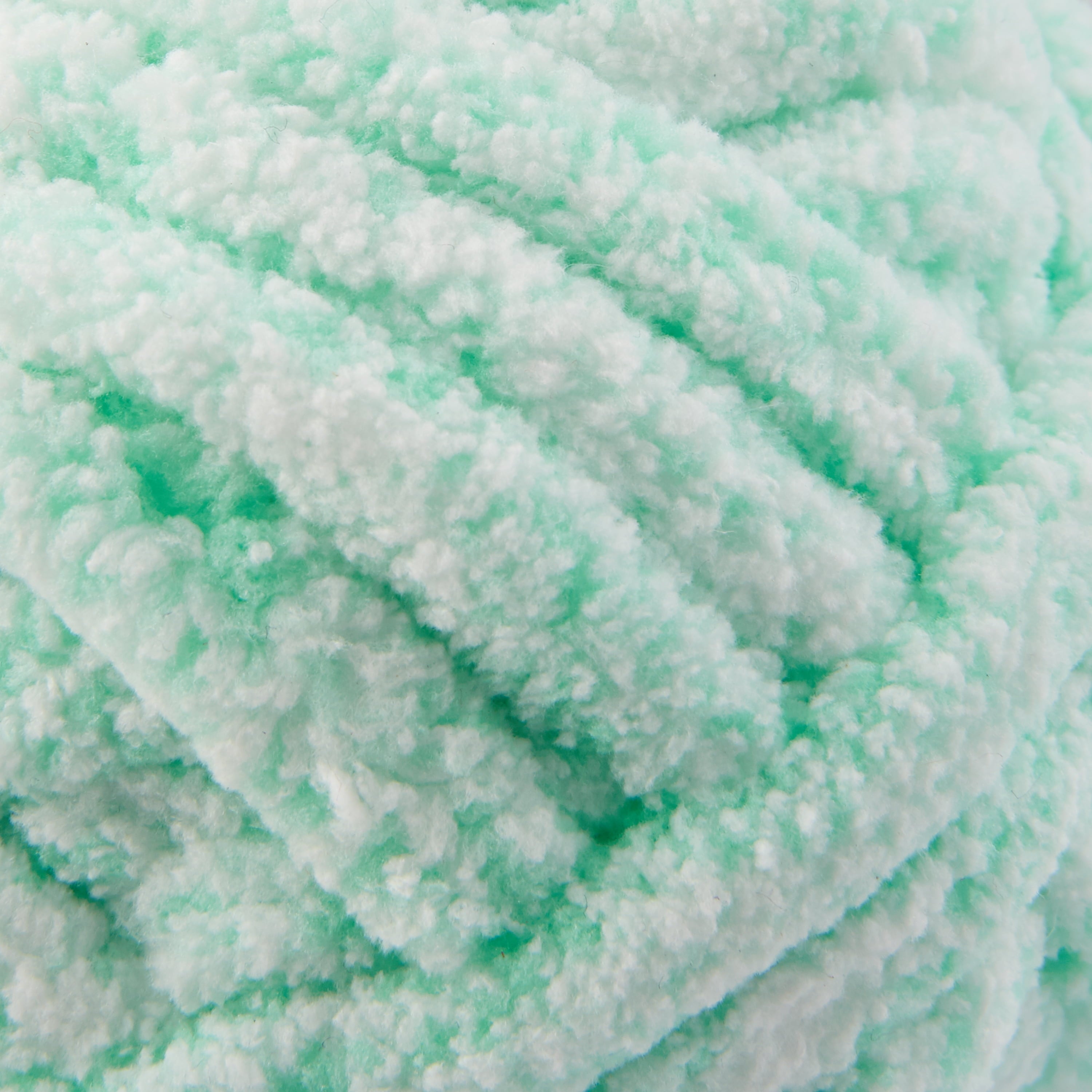 Mainstays Chenille Heathered Yarn Multi-Pastel, 33 Yards, 100 Percent Polyester, Super Bulky Weight
