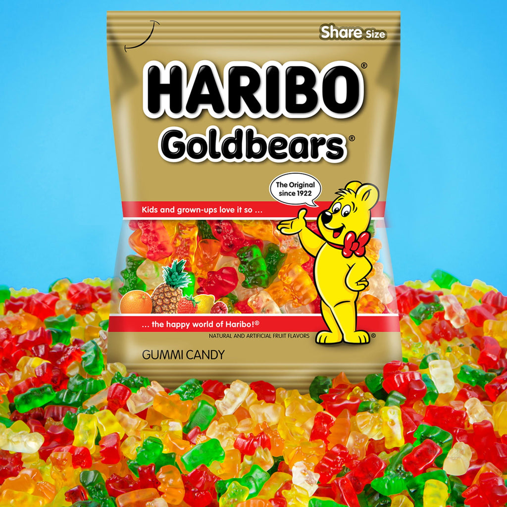 HARIBO Trick or Treat Trio Halloween Gummy Candy Mini Pouches, 45ct