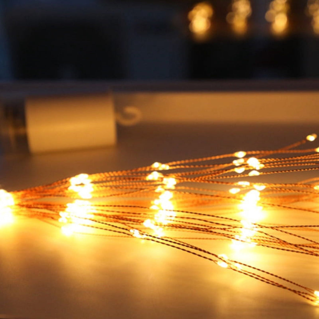 200 LED Fireworks Lights Thanksgiving Christmas Halloween Wedding Decoration Lights Indoor and Outdoor Courtyard Hanging Explosion Light Strings