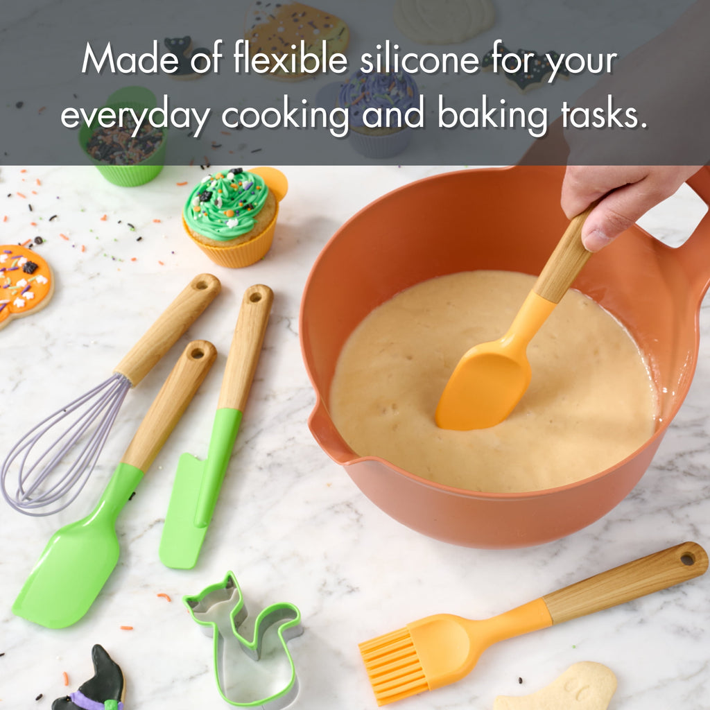 Way To Celebrate 5-Piece Mini Baking Tools, Orange, Green, Purple