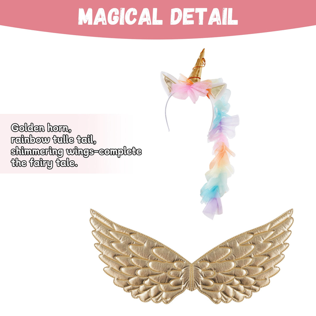 CZKHPTY Girls 3D Butterfly Fairy Tutu Dress, Whimsical Garden Princess Pretend Play Fancy Outfit, Sizes 7-8Y