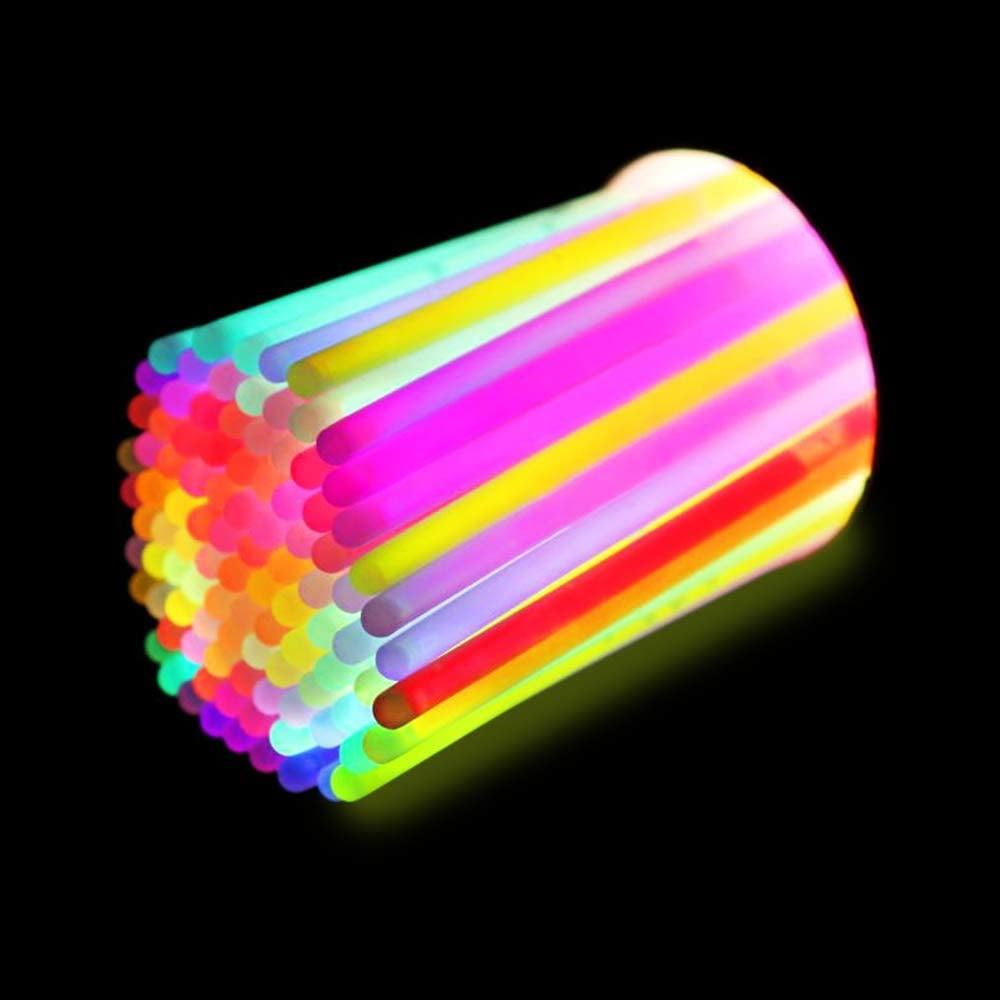 Ayieyill 100pcs Glow Sticks Bulk Party Pack 8" Halloween Glow Sticks for Kids Glow in The Dark Party Supplies