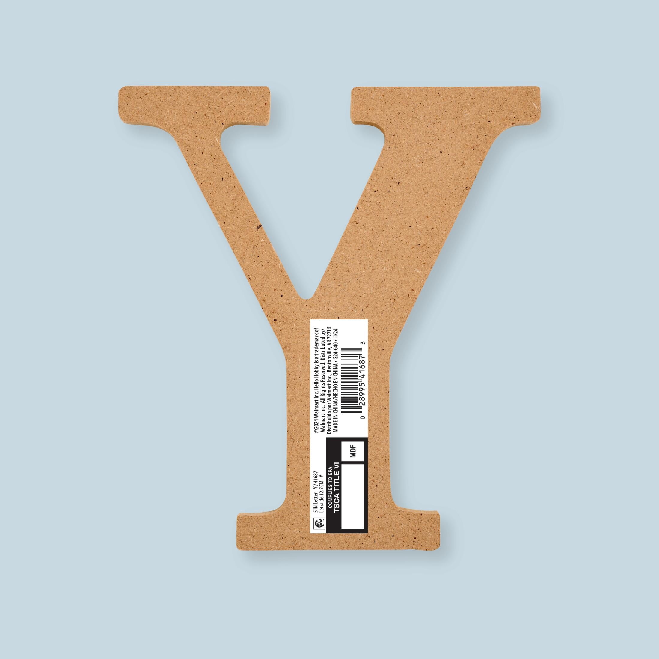 Plaid Unfinished Wood MDF 5" Letter for DIY Arts and Crafts, A