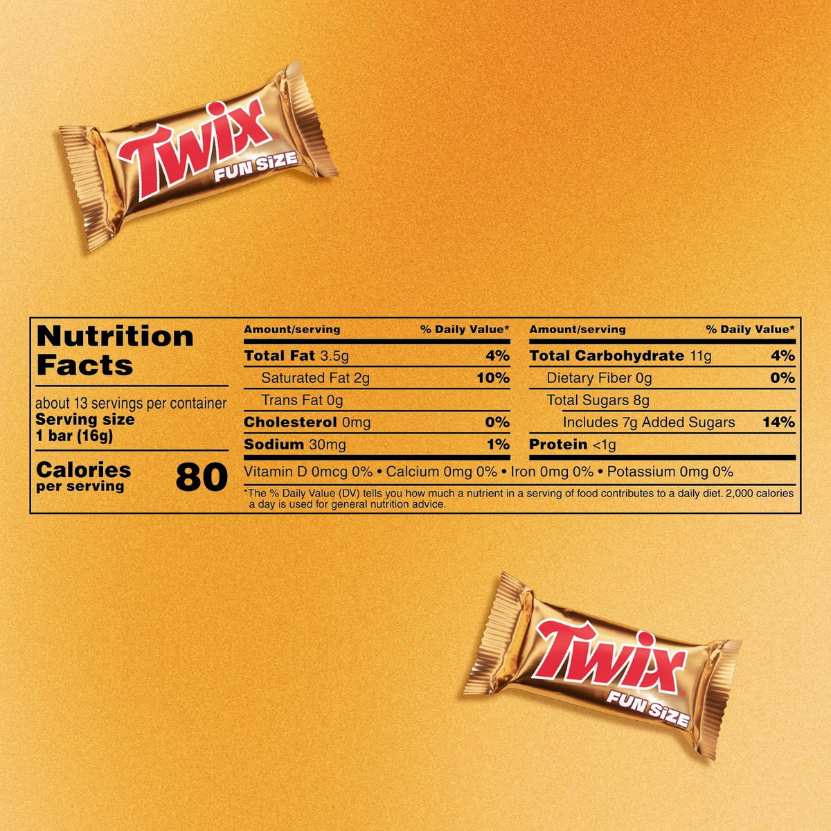 Twix Fun Size Caramel Cookie Halloween Chocolate Bars, Treating Size - 7.41 oz Bag