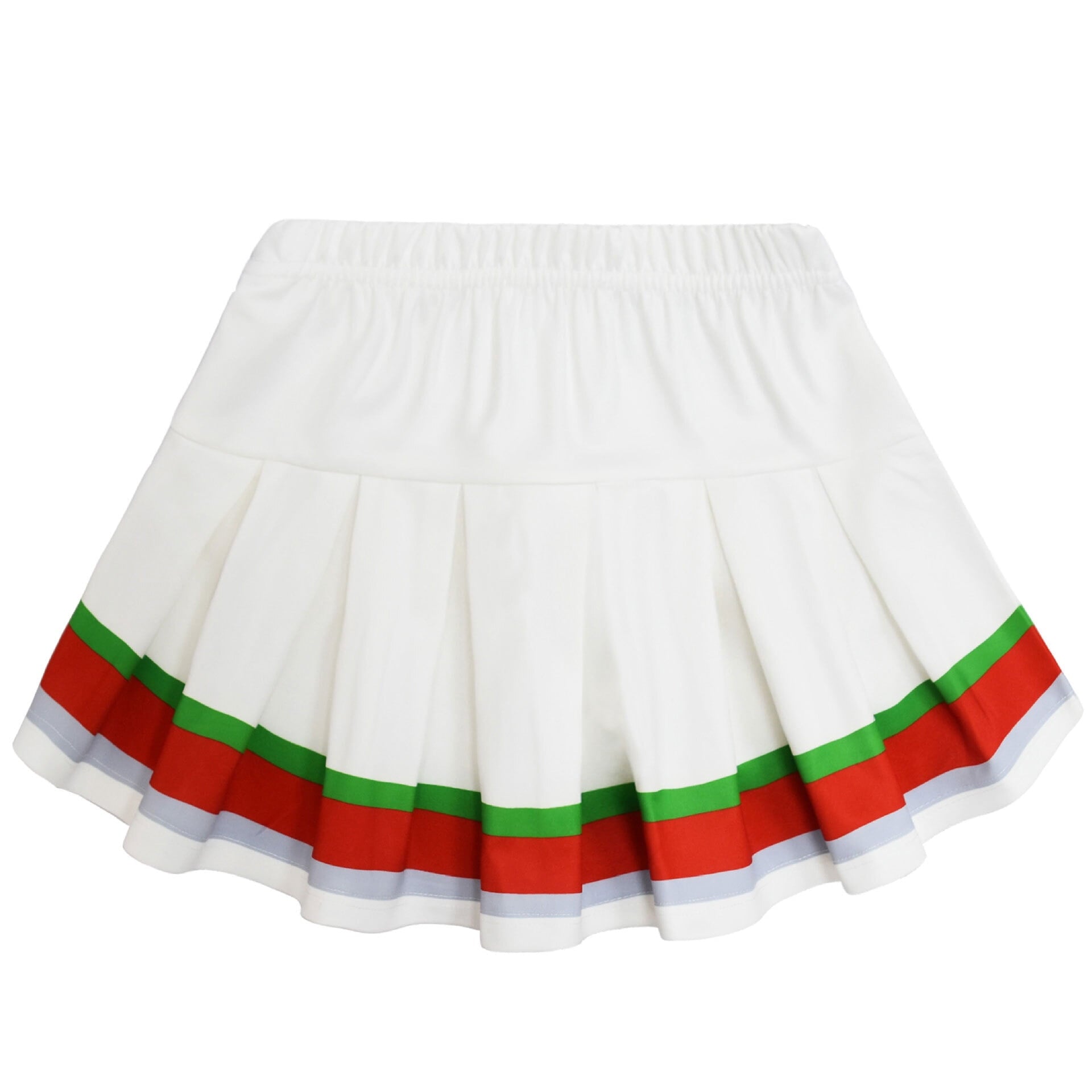 Girls Cheerleader Dress Up Outfit Skirt Set with Hair Bow & Pom Poms Monster Cosplay
