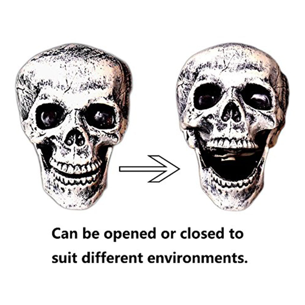 Halloween Skeleton Stakes, Realistic Skull & Skeleton Hand Yard Stakes for Outdoor Graveyard Lawn Garden Party Decor