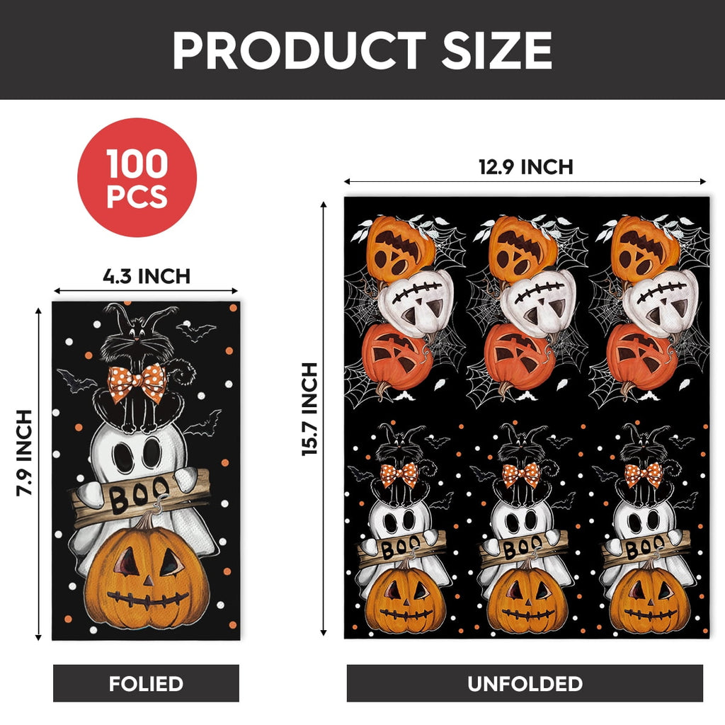 Sm:)e Ghoost Halloween Paper Napkins 100PCS