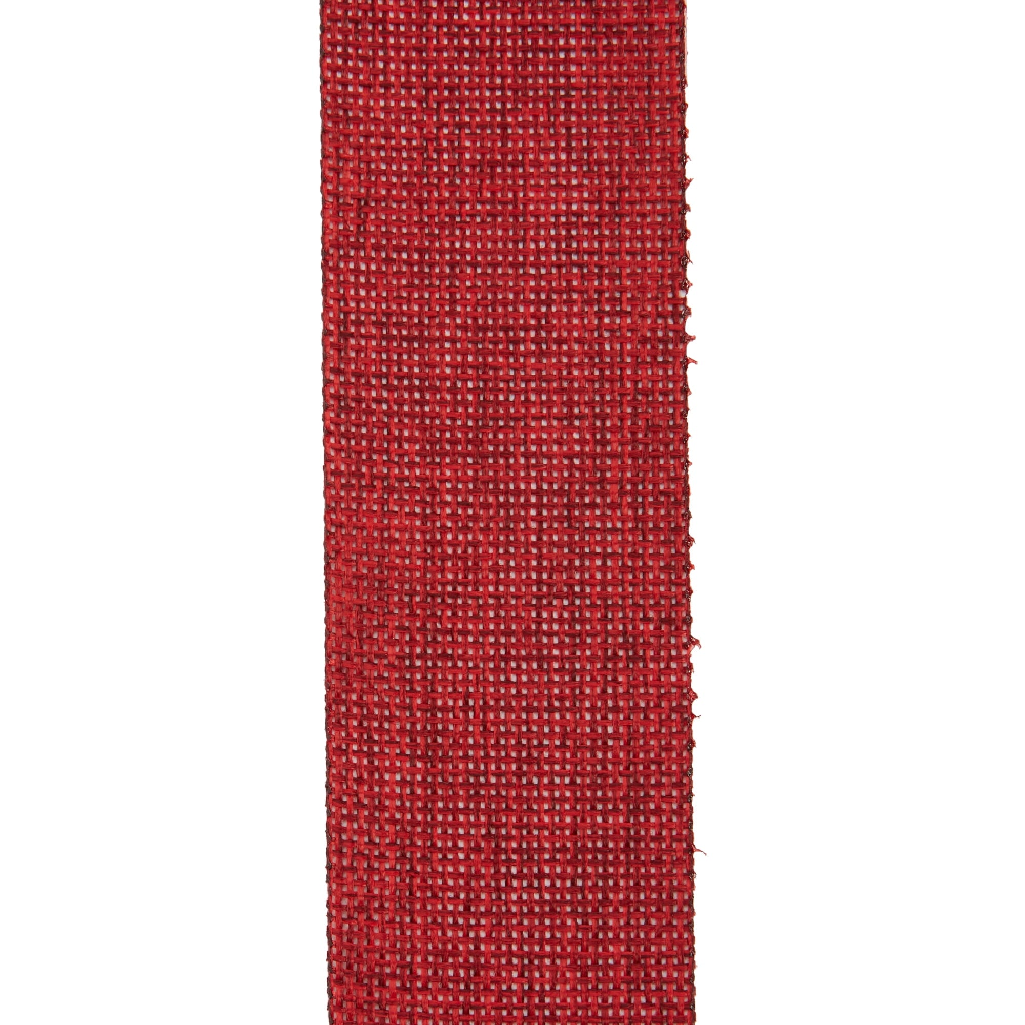Offray Ribbon, Torrid Orange 1 1/2 inch Woven Burlap Woven Ribbon, 9 feet