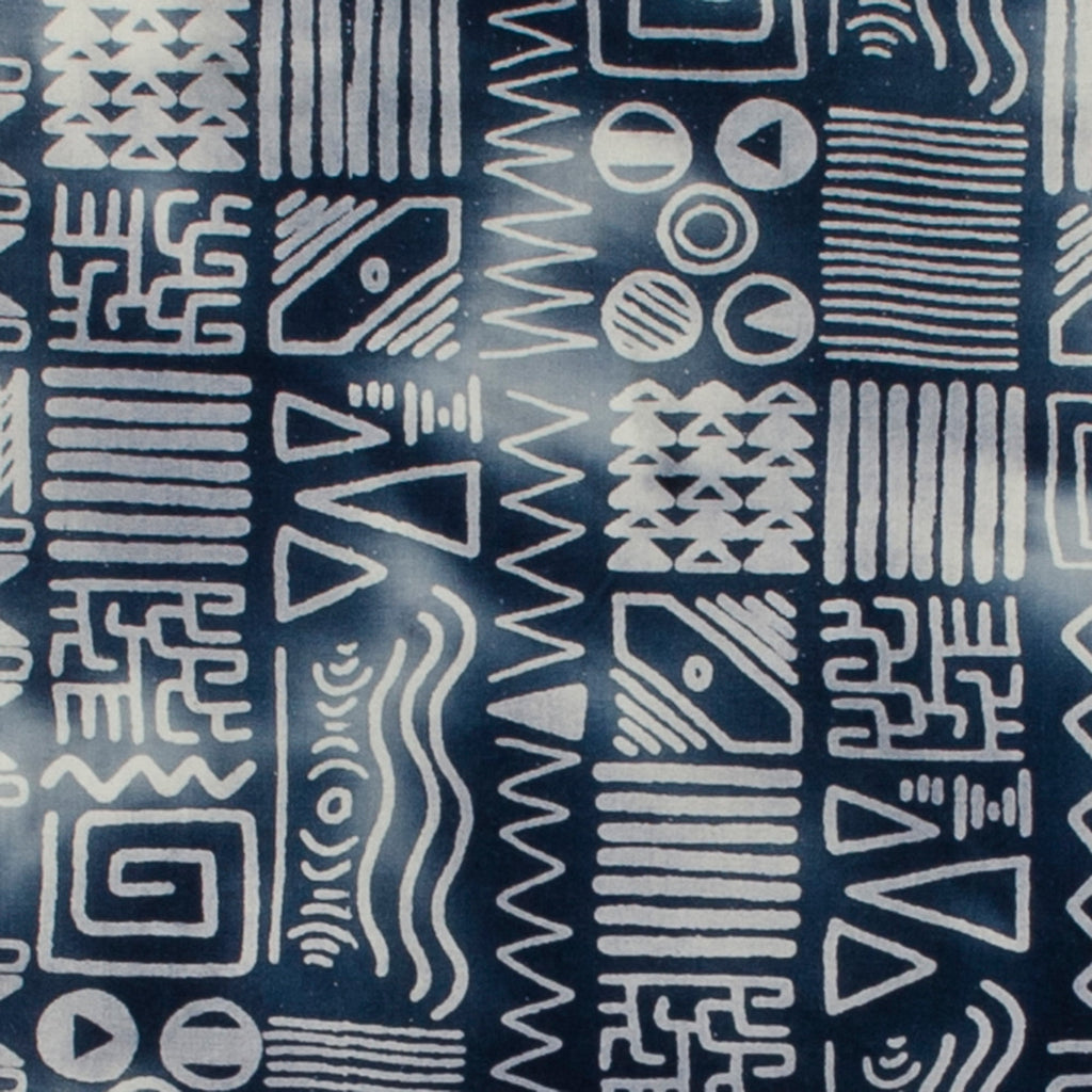 Create It 18"x21" Cotton Batik Precut Sewing & Craft Fabric Bundle, Blue 5 Piece