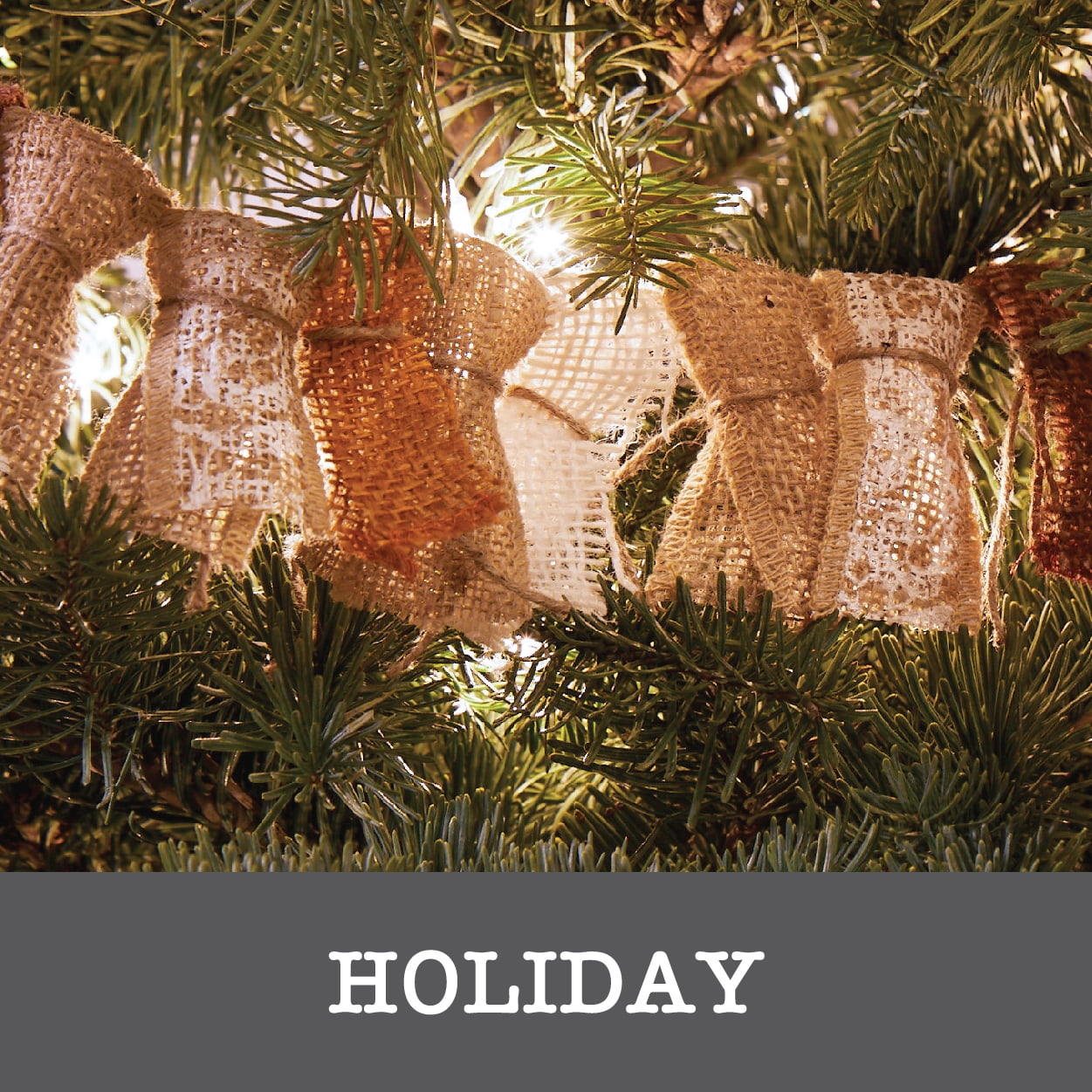 Love, Laugh, Craft Burlap Ribbon Set, 1.5"W x 3-Yds, Natural/White Stripe