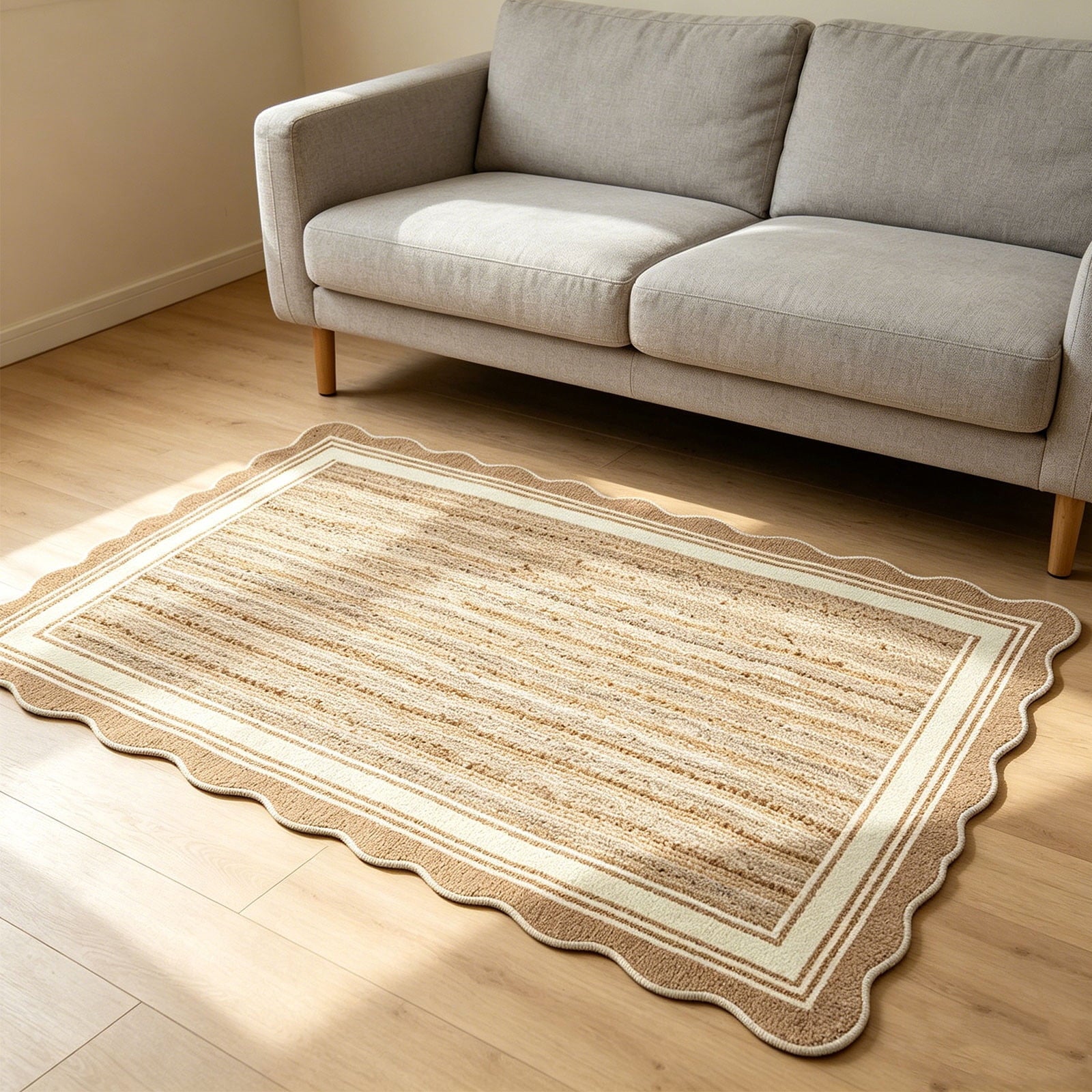 Front Door Mat Indoor Outdoor Entrance Rug, Semicircular Entrance Mat, Half Round Waterproo Non-Slip Durable Rubber Doormat for Garage, Patio, 29.5 inch